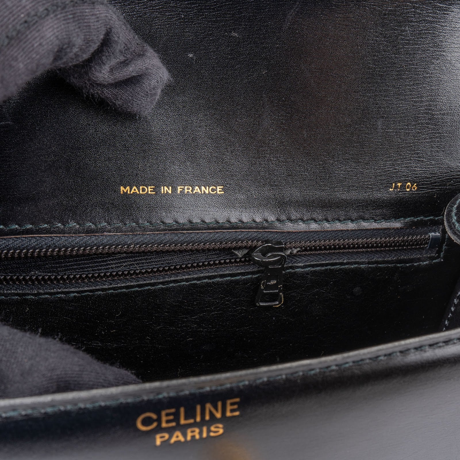 Celine Boxcalf Leather Horse Carriage Triomphe Crossbody Bag