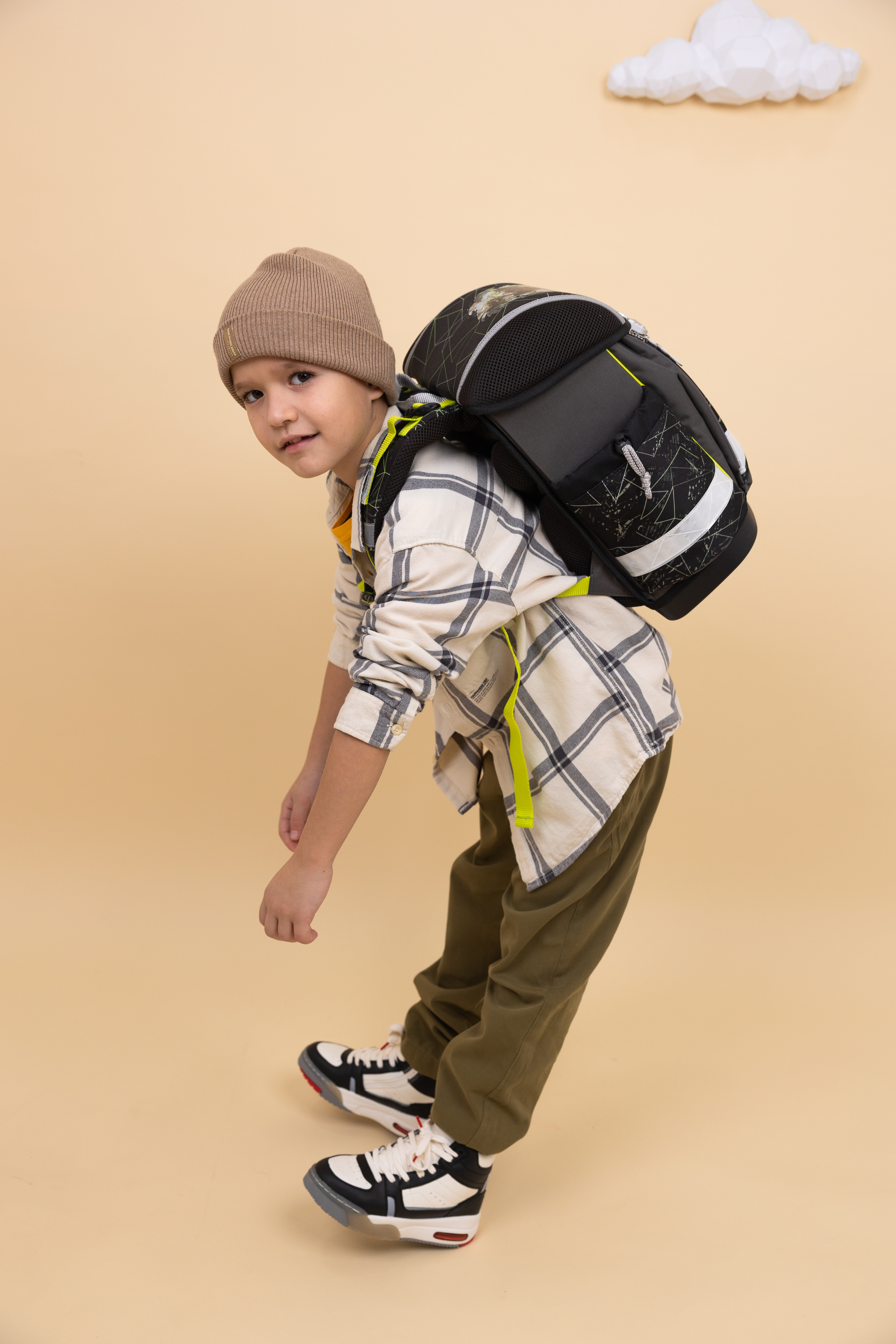 Classy Schulranzen Set 4-teilig mit Brustgurt - Black Panther