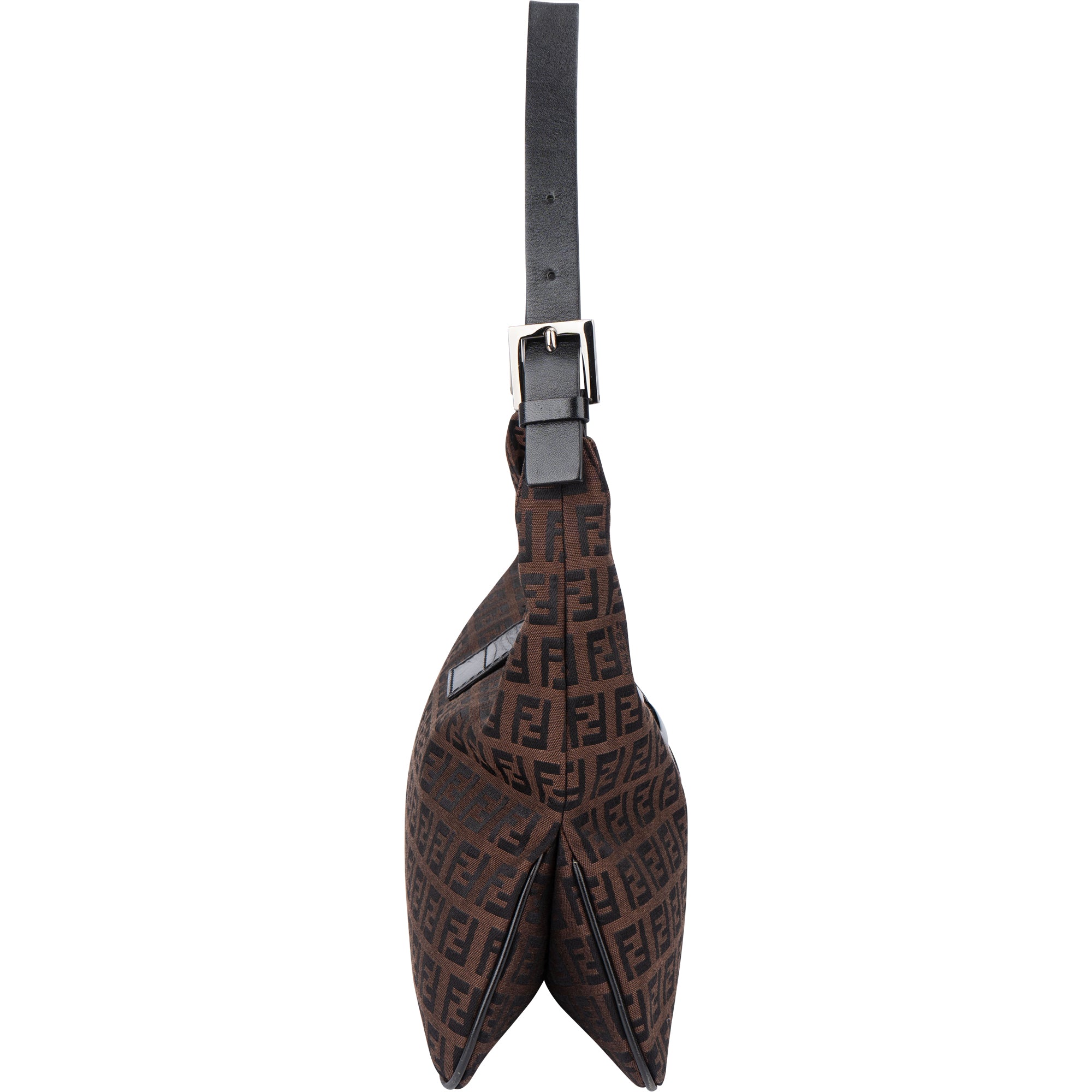 Sac à bandoulière Fendi FF Monogram Baguette à boucle