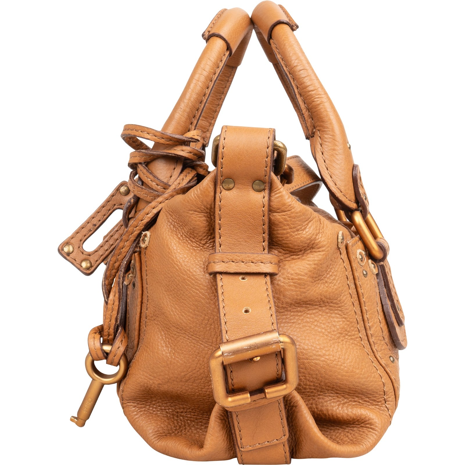 Chloé Grained Leather Small Paddington Shoulder Bag