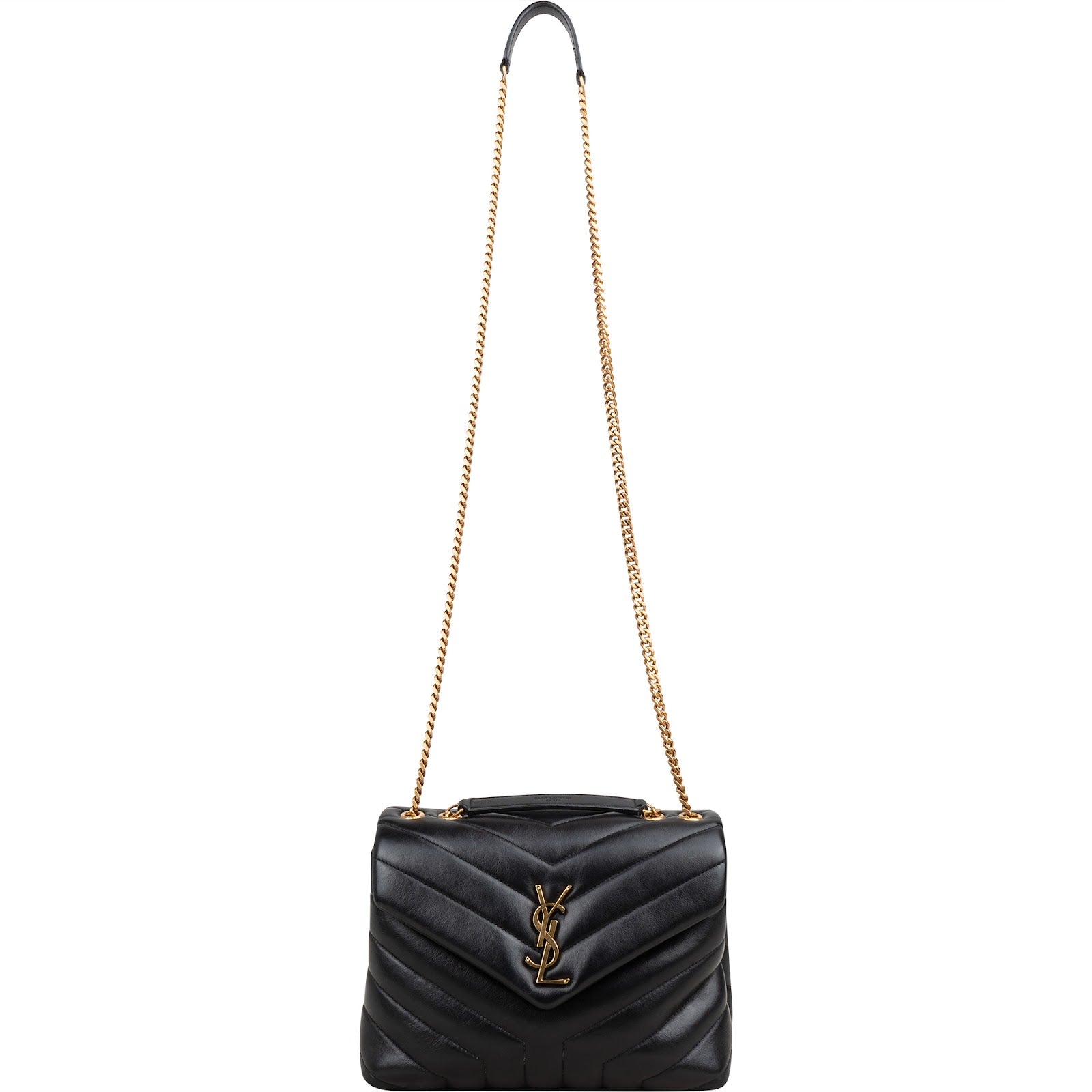 Saint Laurent kleine Loulou-crossbodytas van gewatteerd leer