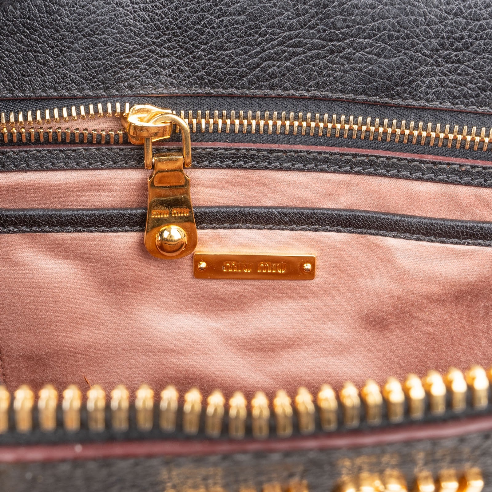 Miu Miu Madras Leather Dome Handbag