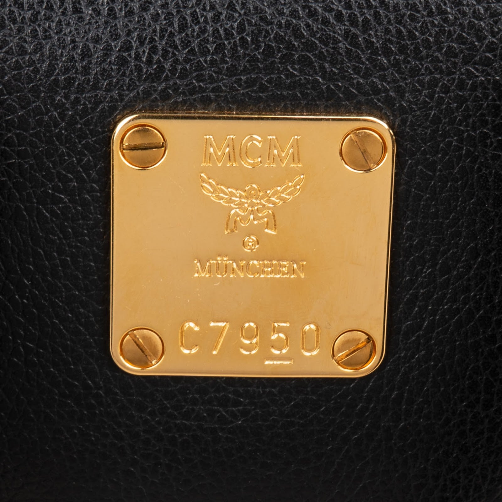 MCM - Visetos Studded Boston Bag