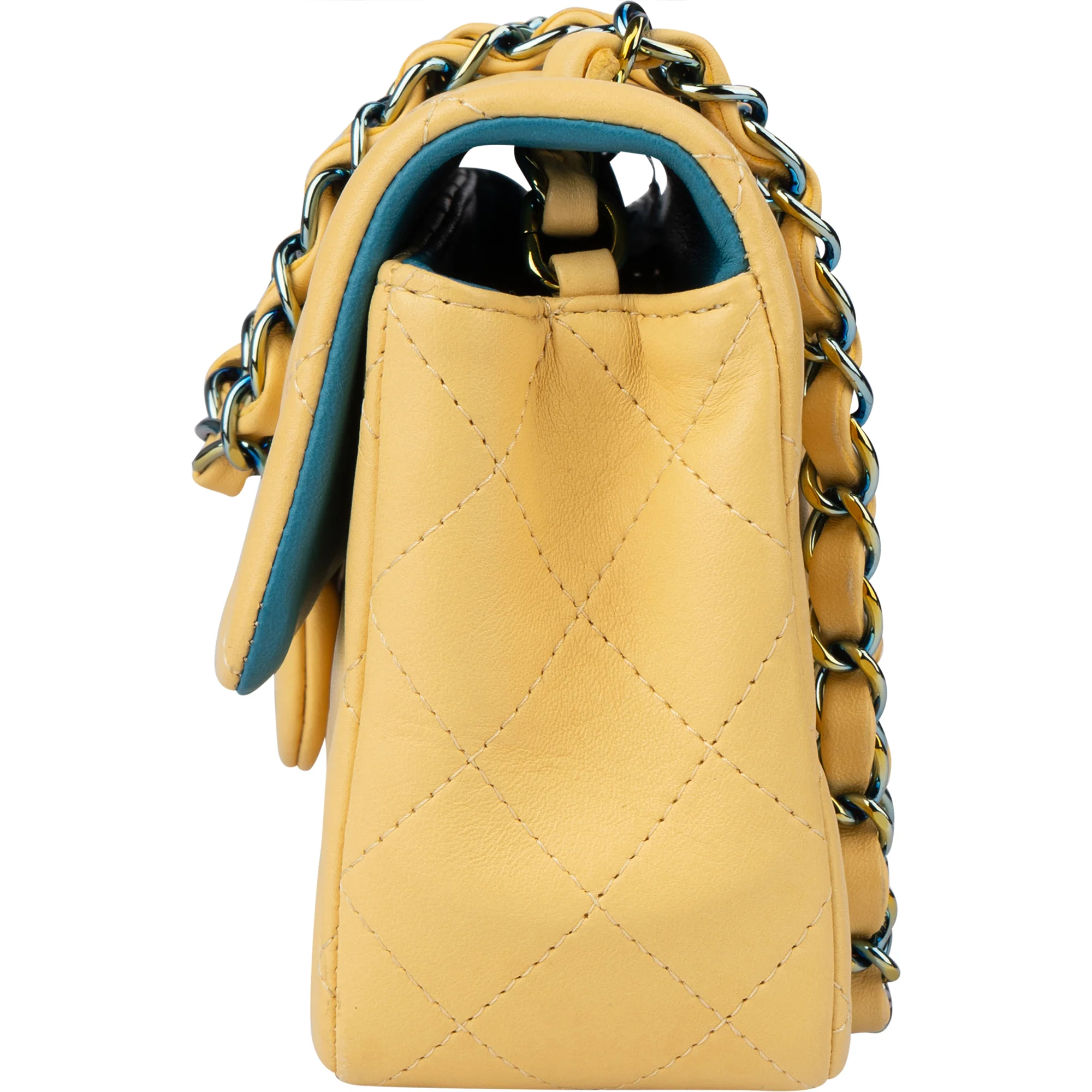 Chanel Quilted Lambskin Single Flap Crossbody Bag