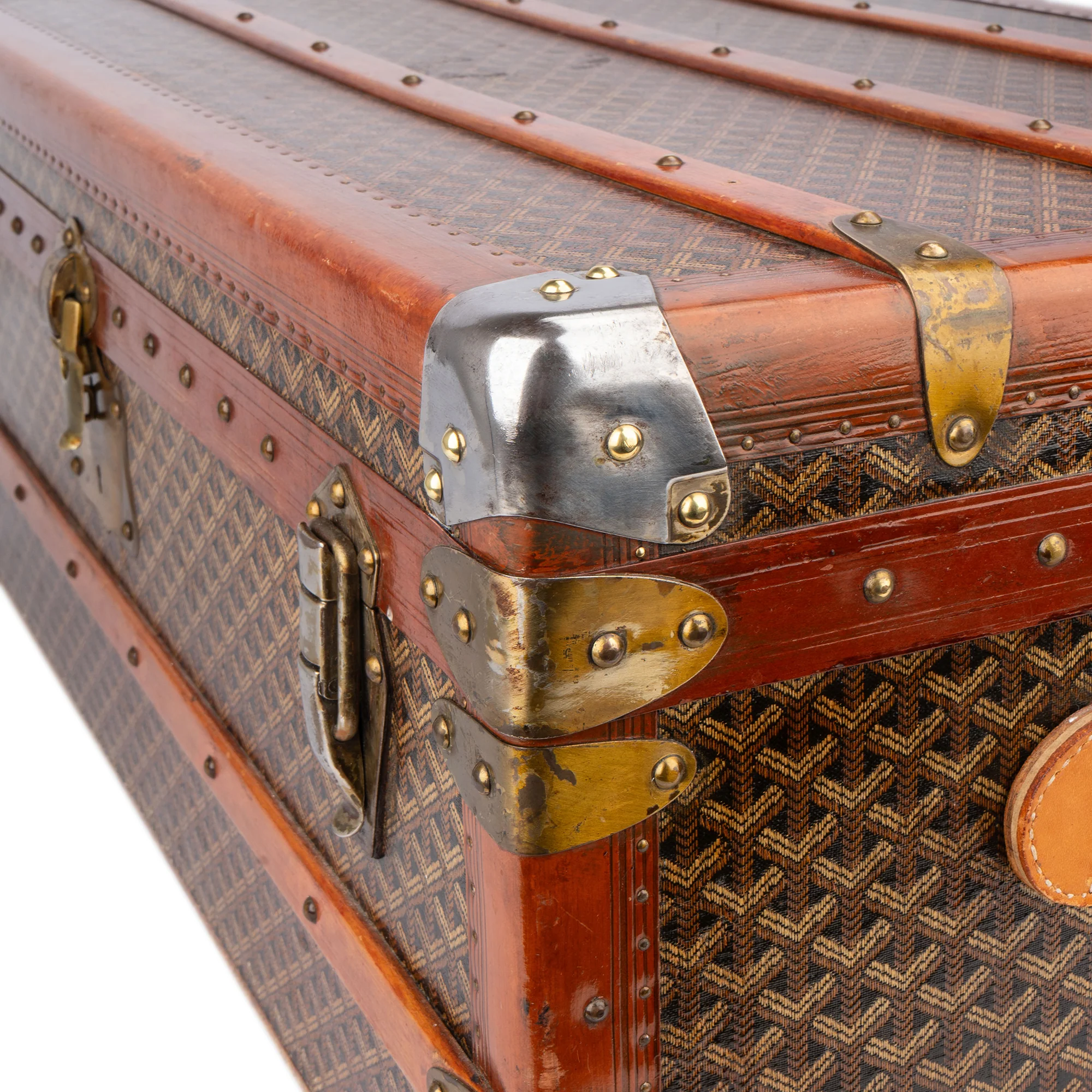 Goyard Goyardine "JVC" Cabin Koffer Malle 90