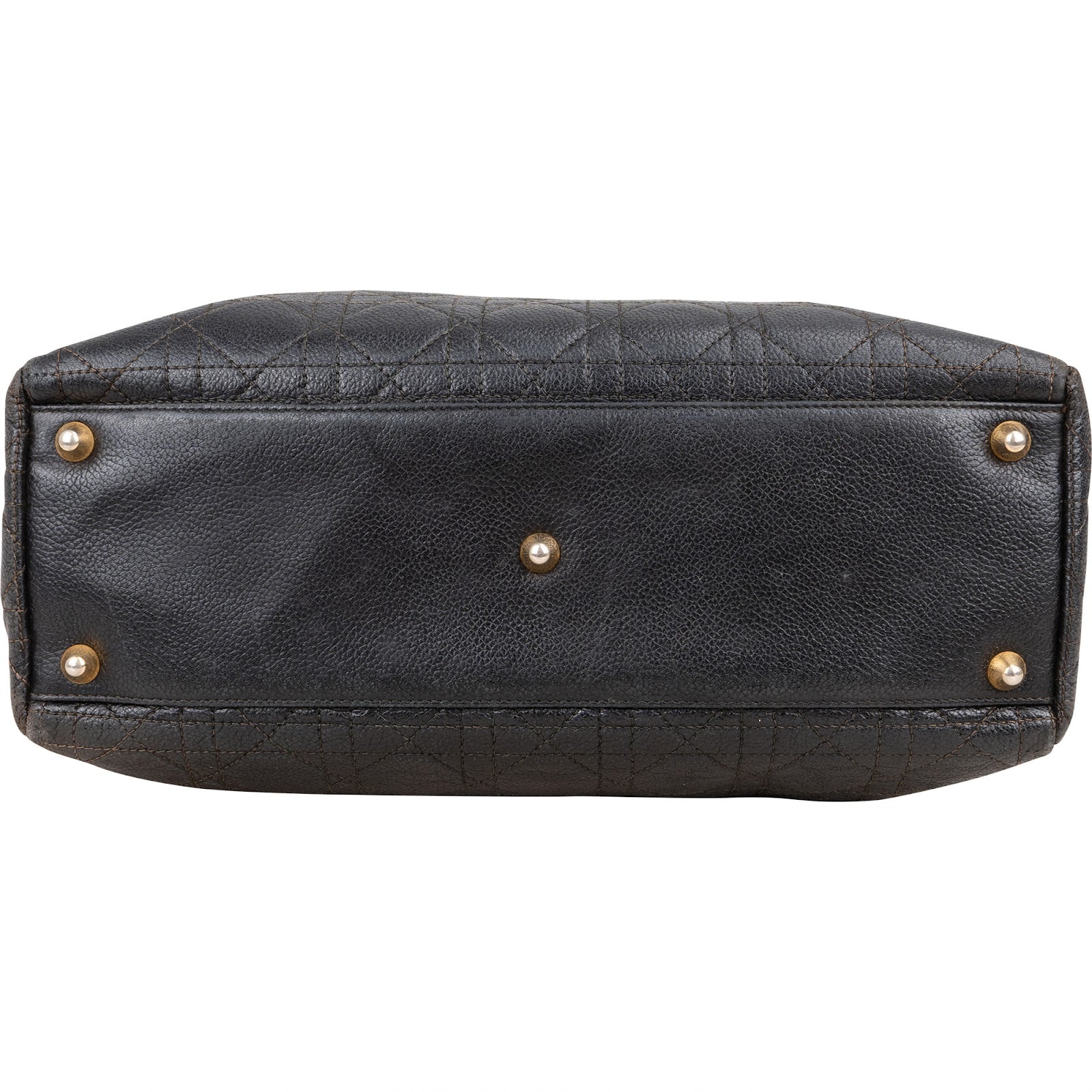 Christian Dior Quilted Caviar Leather Lady Dior Handbag