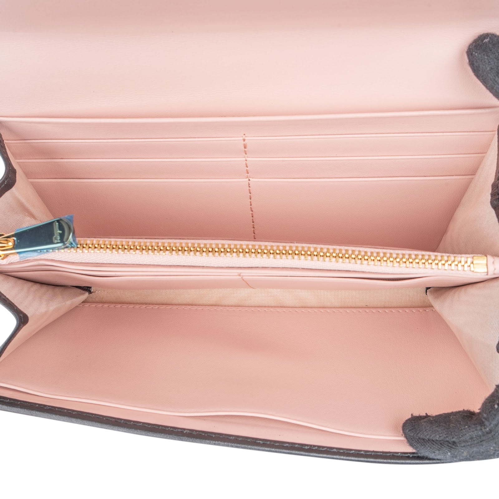 Salvatore Ferragamo Leather Diadora Pins Flap Wallet