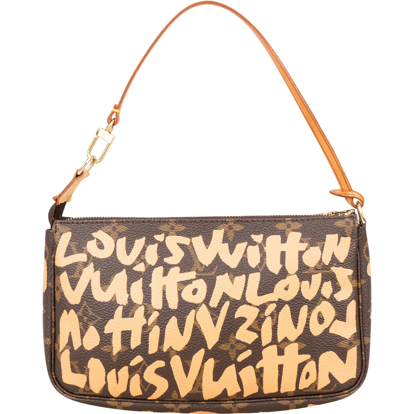 Louis Vuitton Limited Edition Monogram Graffiti Pochette Handbag