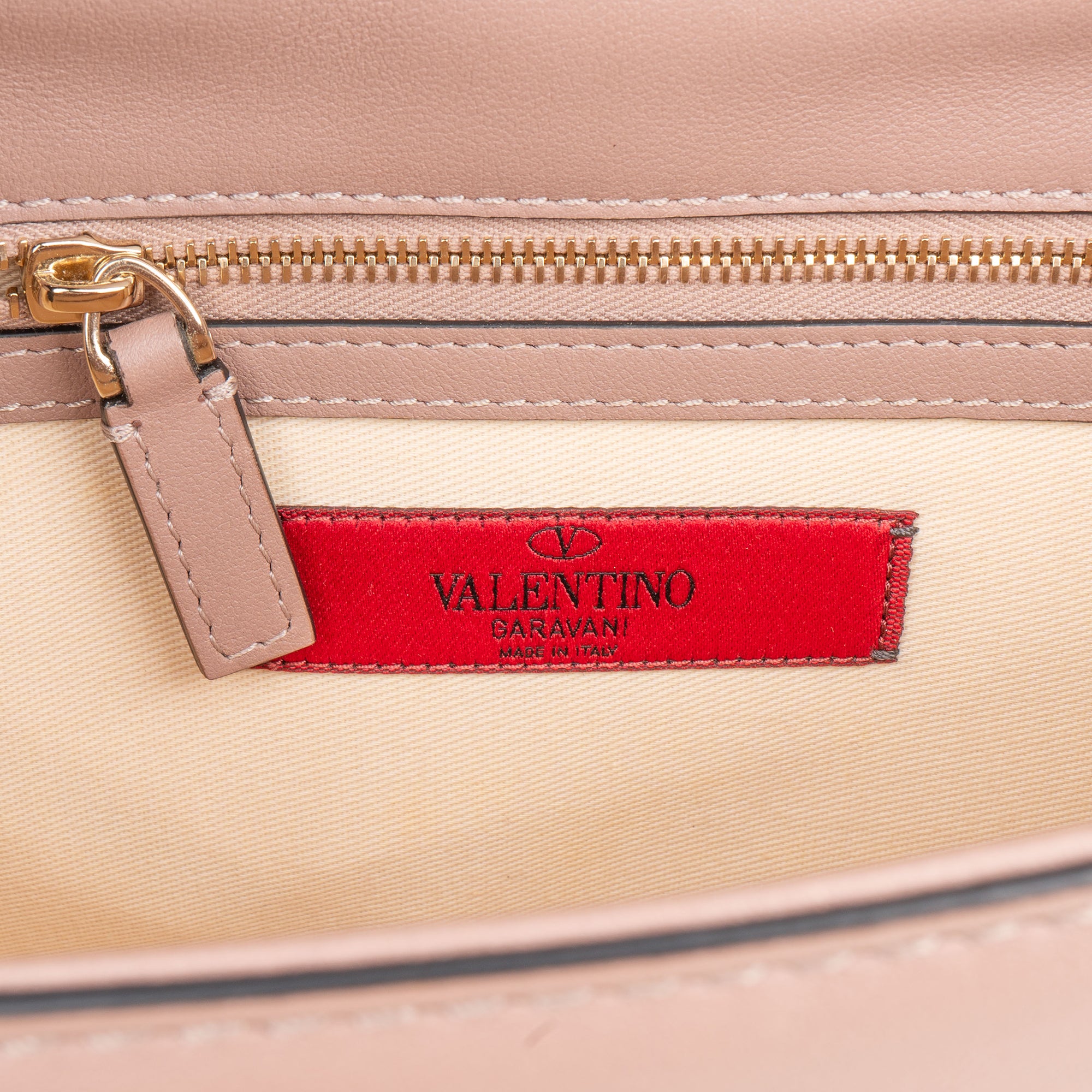 Valentino Garavani Calfskin Leather Rockstud Glam Lock Crossbody Bag