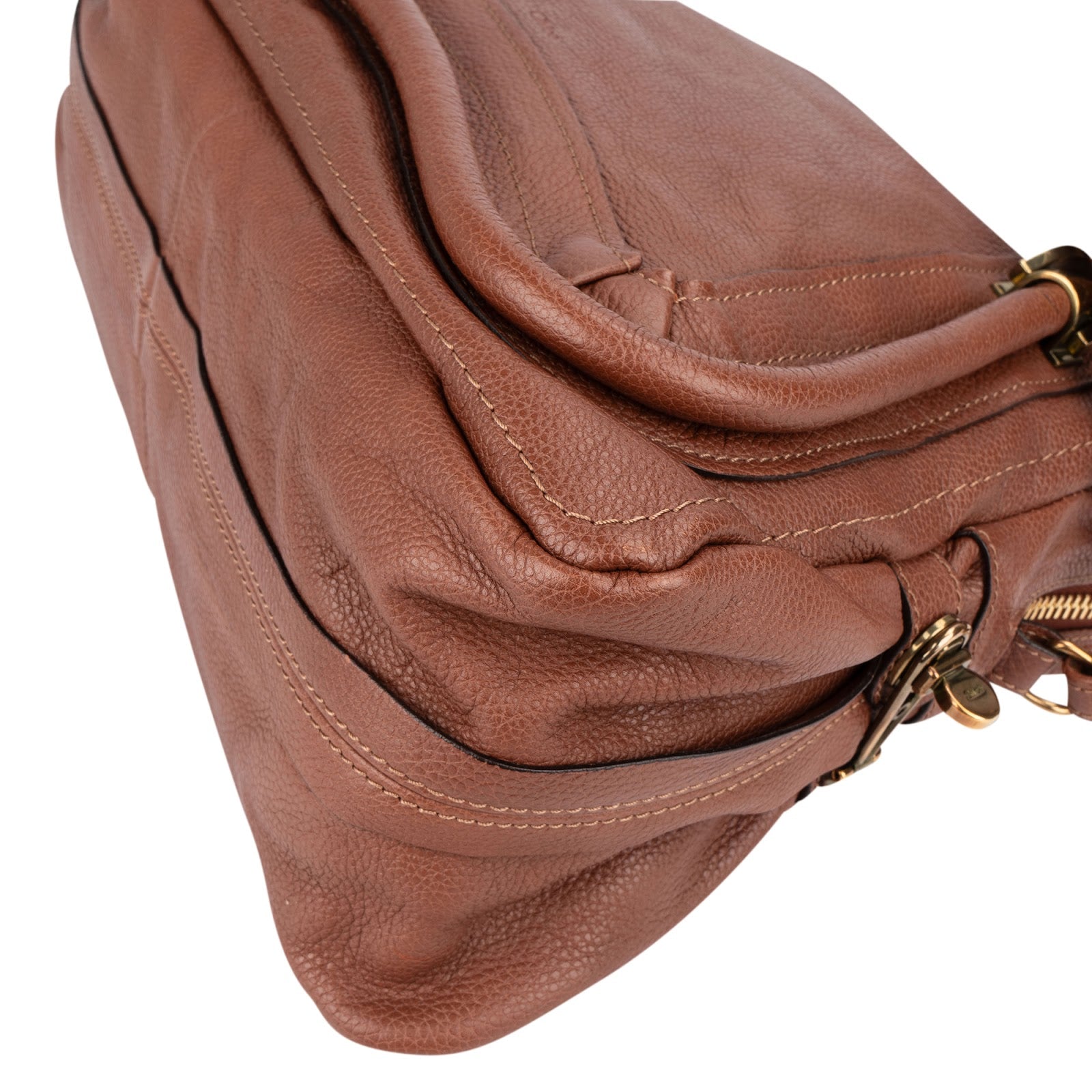 Chloé Grained Leather Paraty Shoulder Handbag