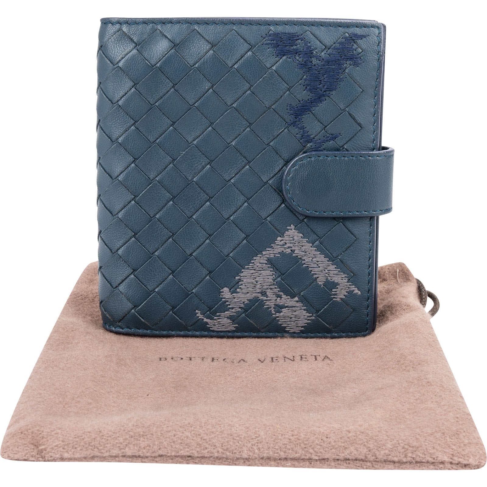 Bottega Veneta - Portemonnee van gestikt Intrecciato-leer