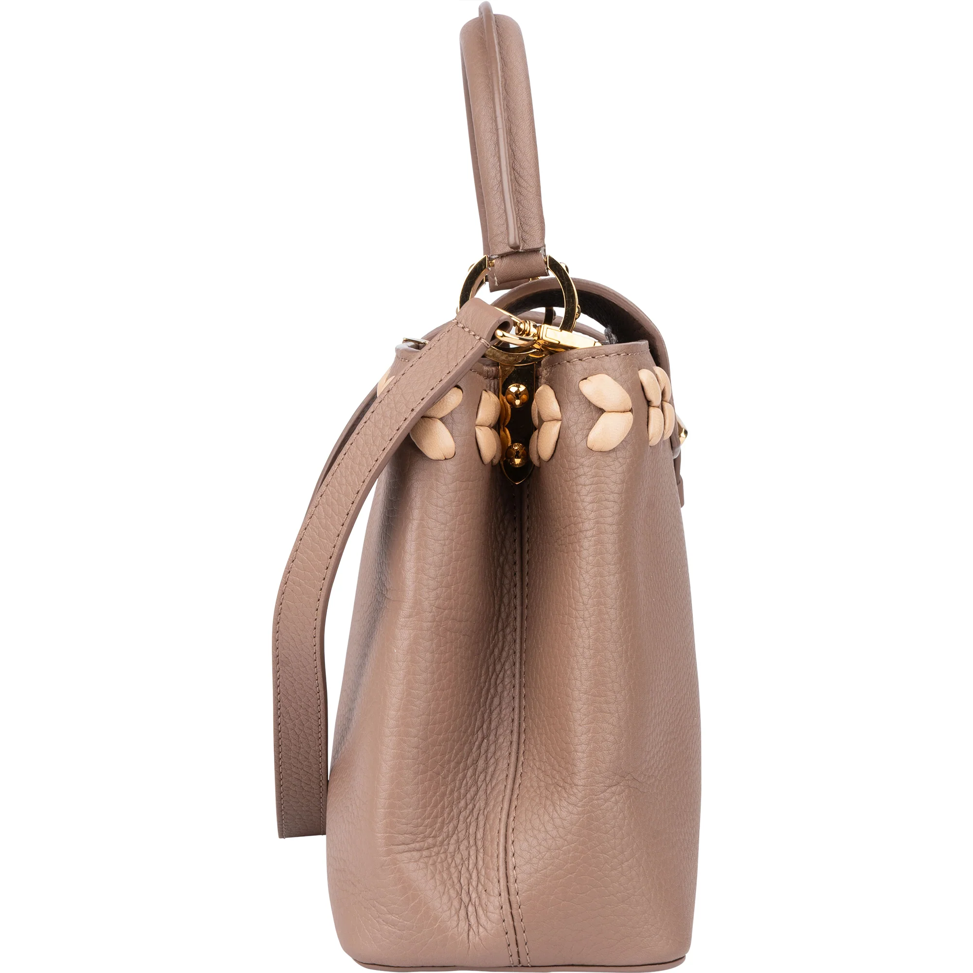 Louis Vuitton Braided Taurillon Leather Capucines PM Handbag