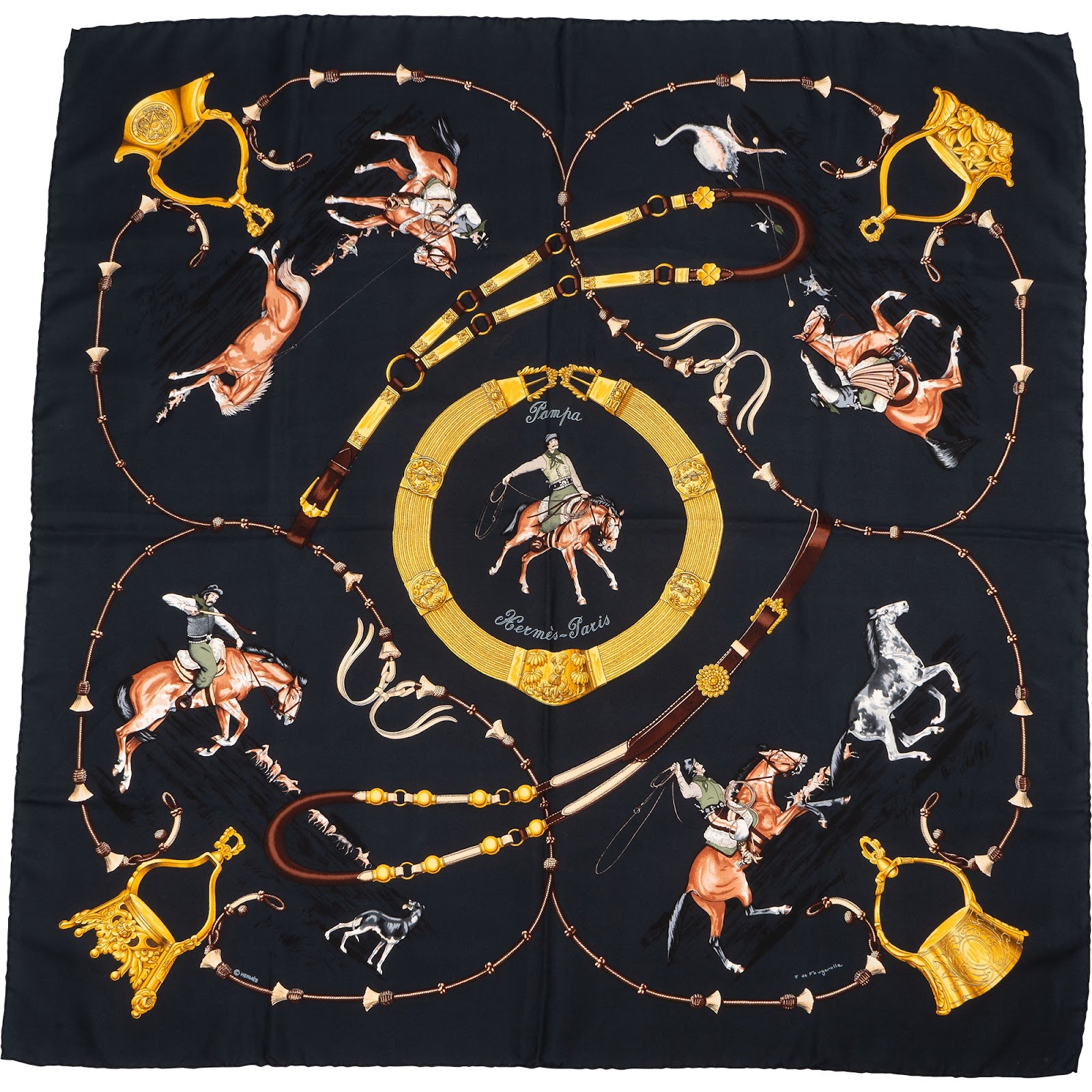 Hermès Pampa Carré Silk 90 Tuch