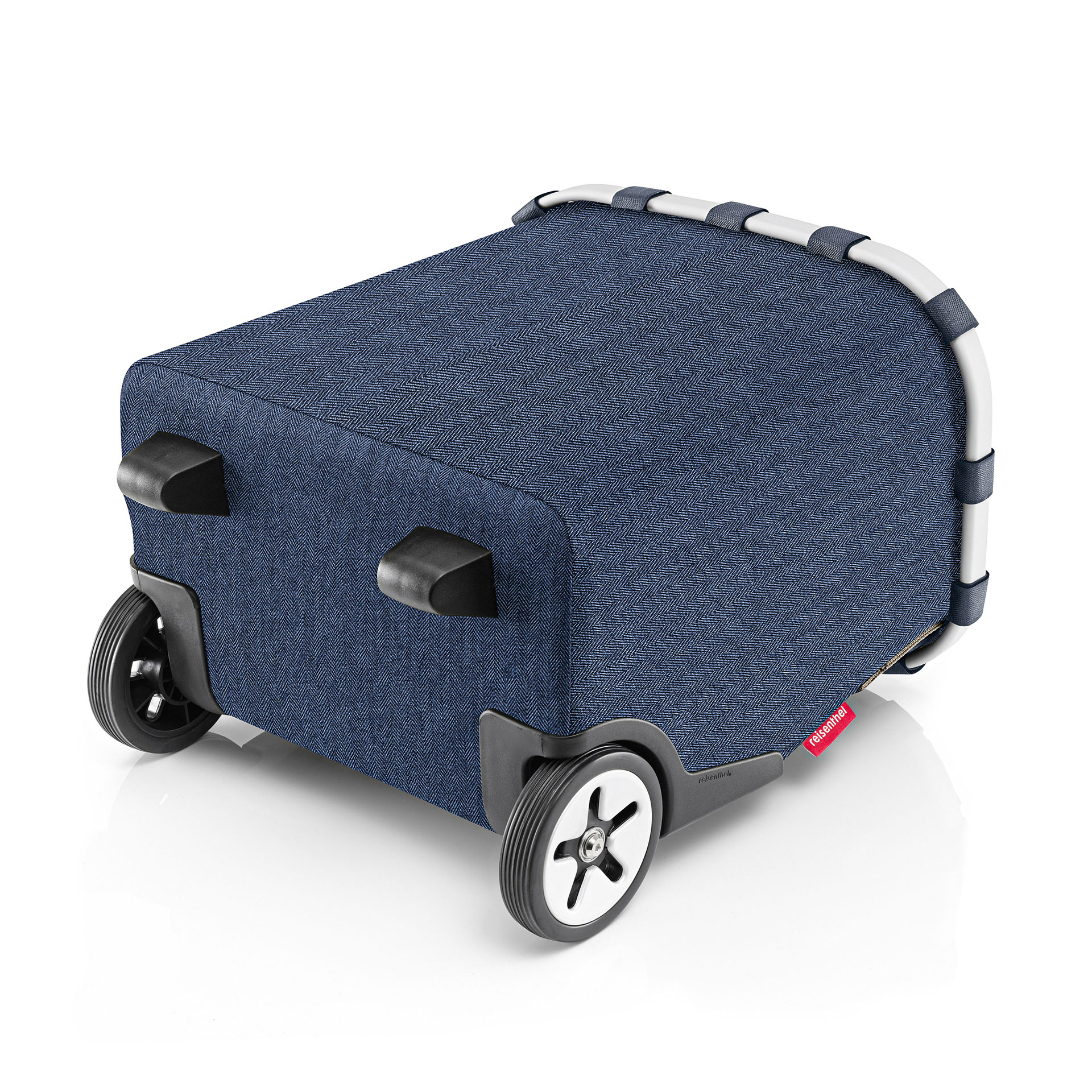 Carrycruiser with 2 wheels Shopping 40 Liter - herringbone dark blue