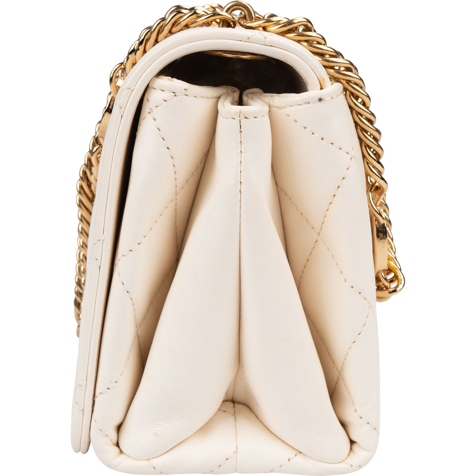 Chanel – Crossbodytas met enkele flap van gewatteerd lamsleer