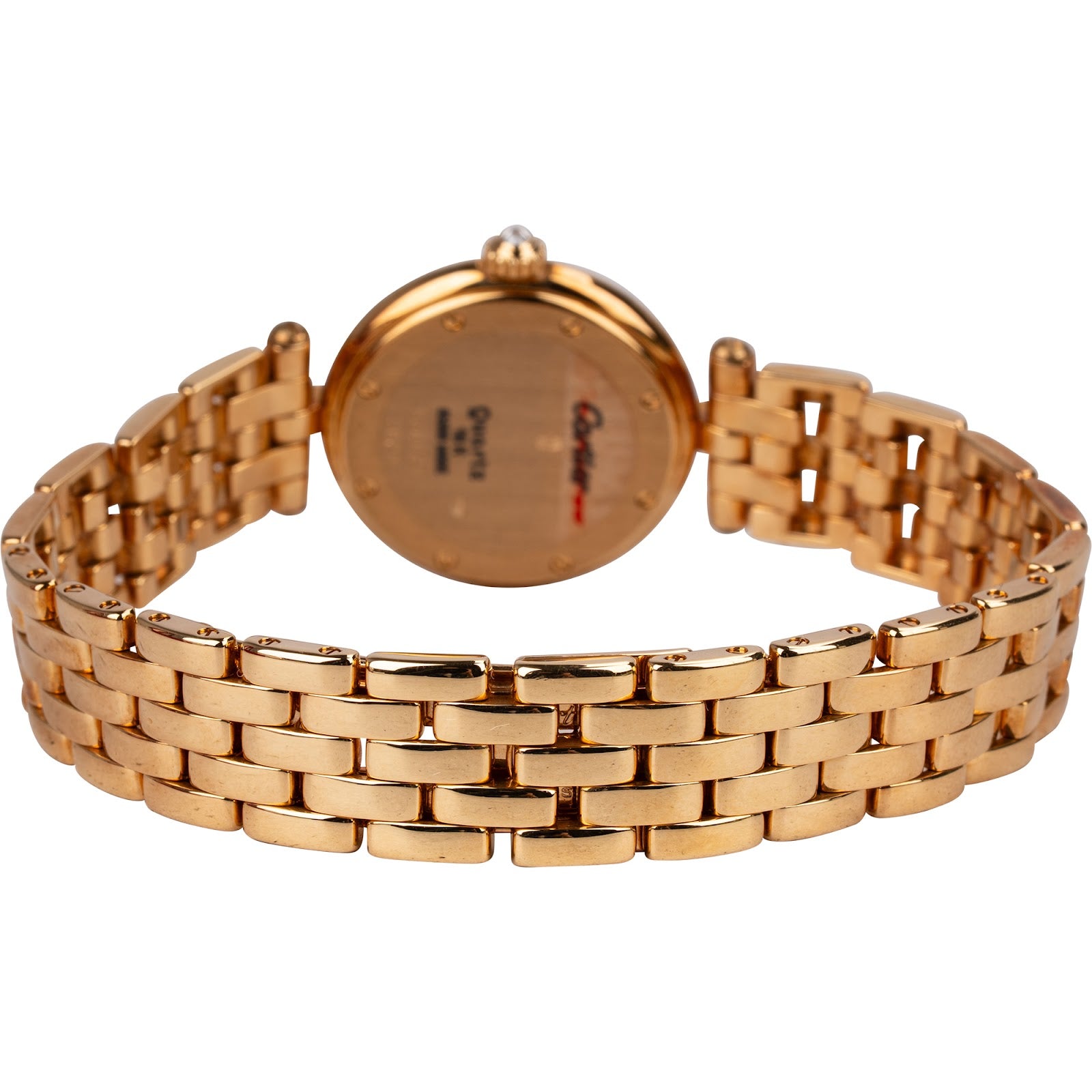 Cartier Panthere Vendome Diamond Bezel 18K Gold Damenuhr