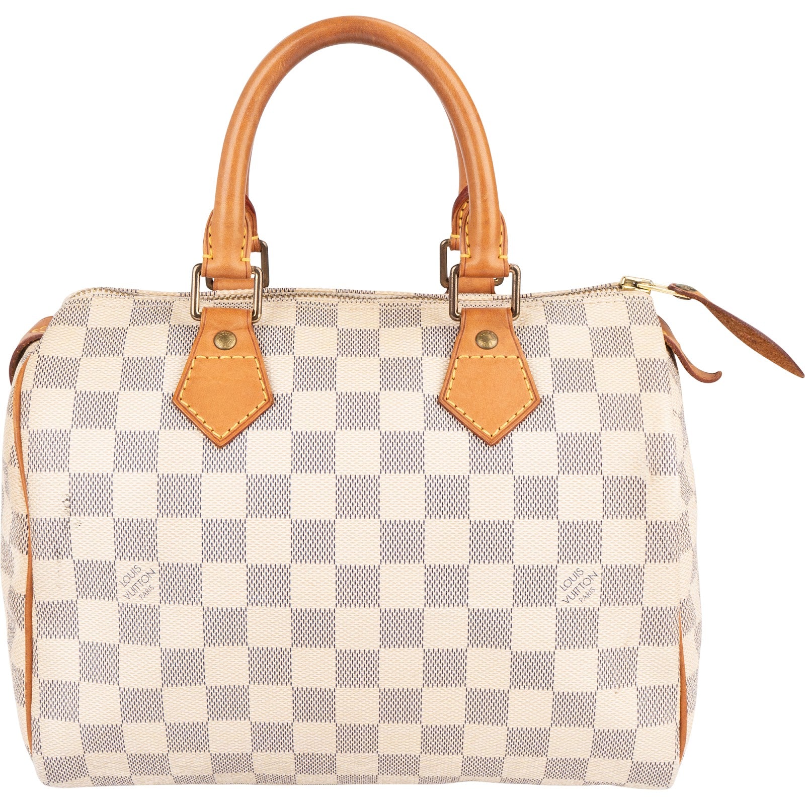 Borsa Boston Speedy 25 in tela Monogram Damier Azur di Louis Vuitton