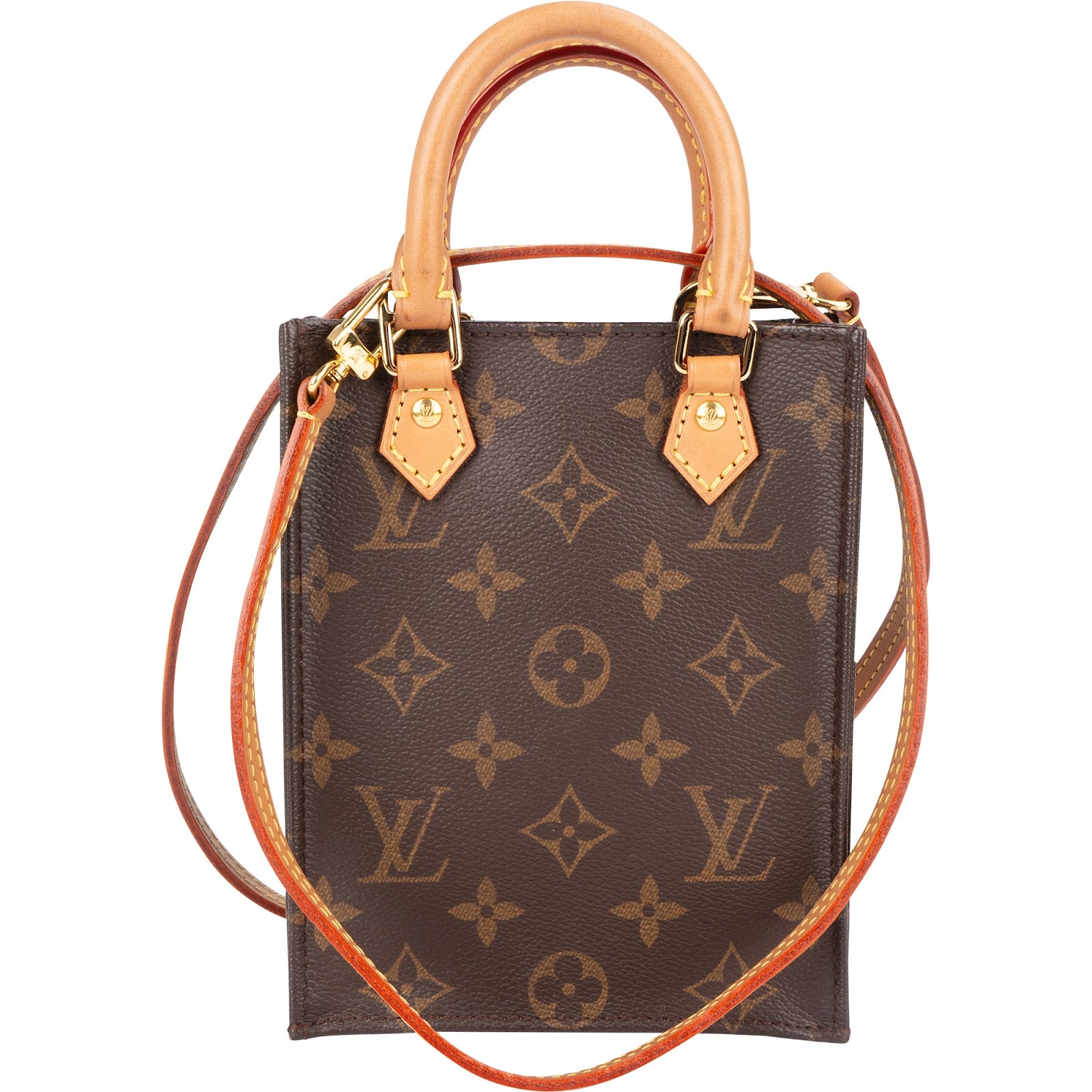 Louis Vuitton Monogram Canvas Petit Sac Plat Handbag