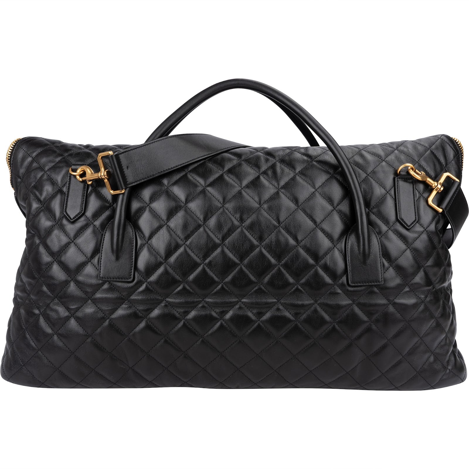 Saint Laurent Quilted Lambskin ES Giant Reisetasche