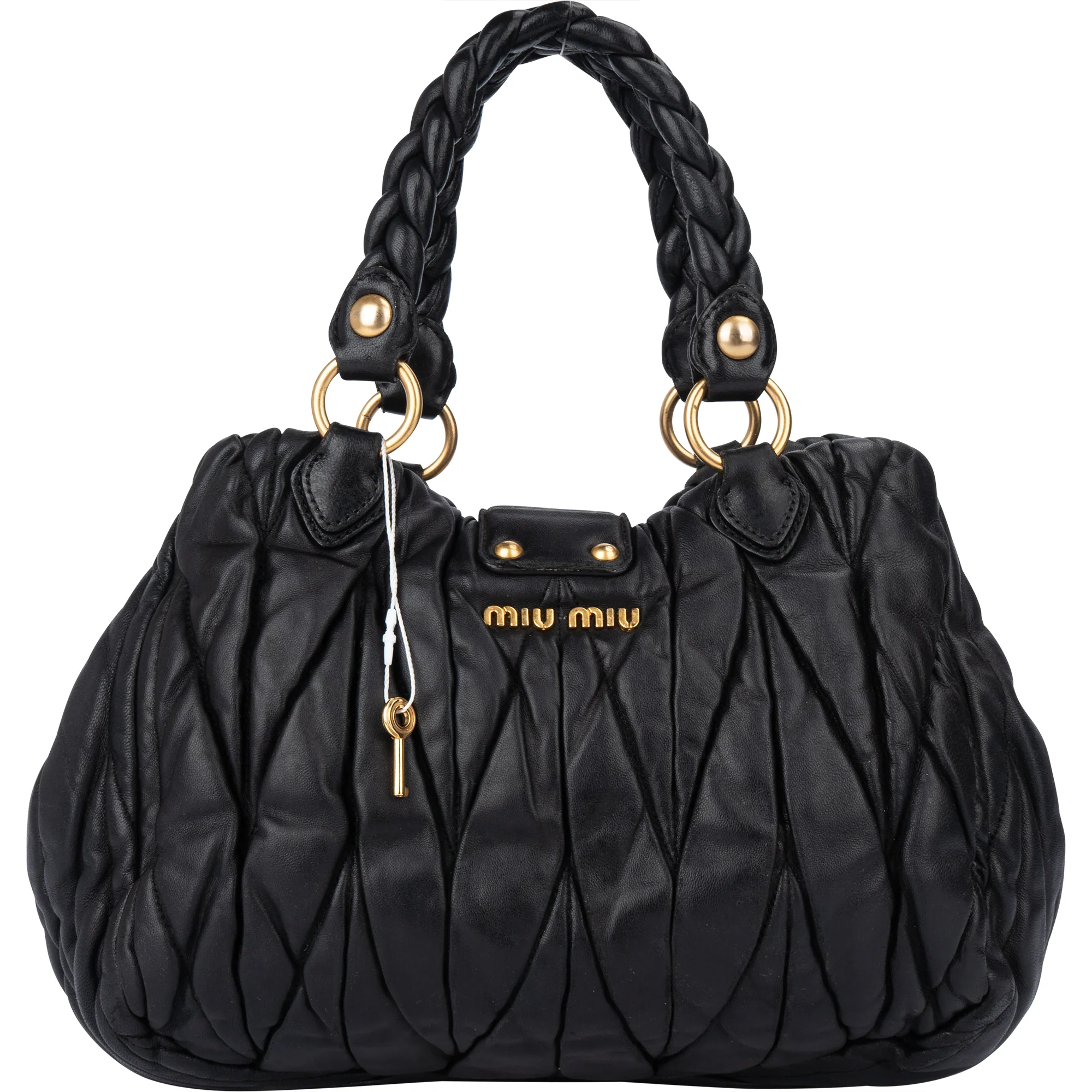 Miu Miu Quilted Leather City Handbag