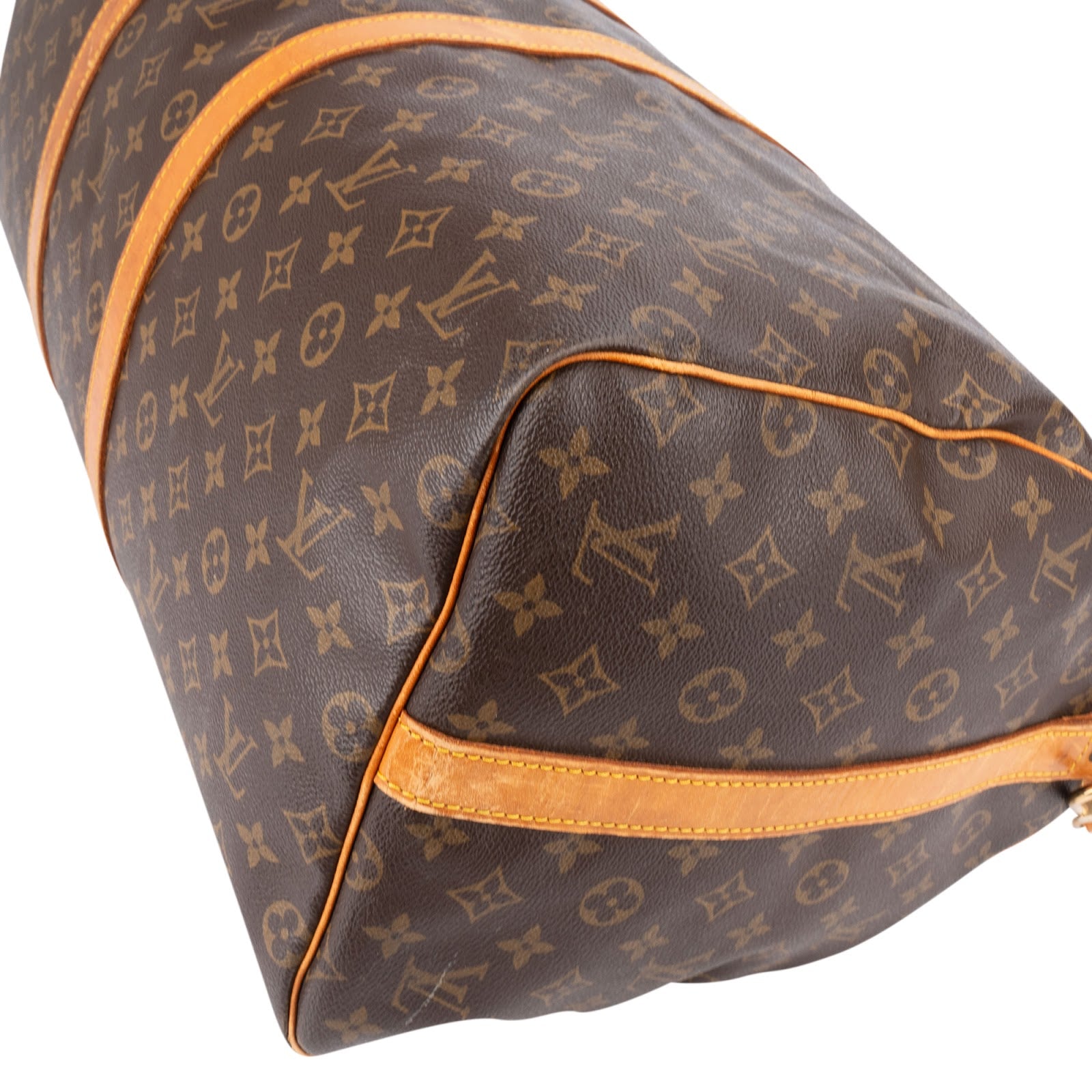 Sac de voyage Louis Vuitton Keepall 55 en toile Monogram avec bandoulière