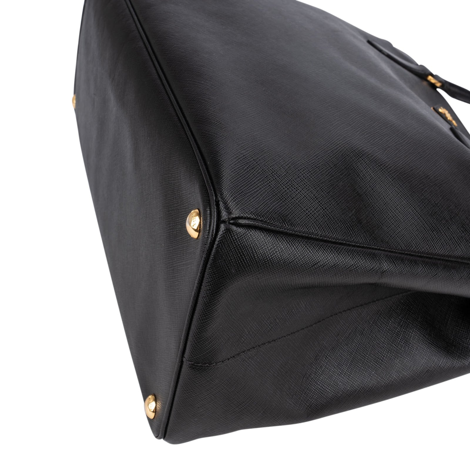 Prada Black Saffiano Leather Galleria Handbag