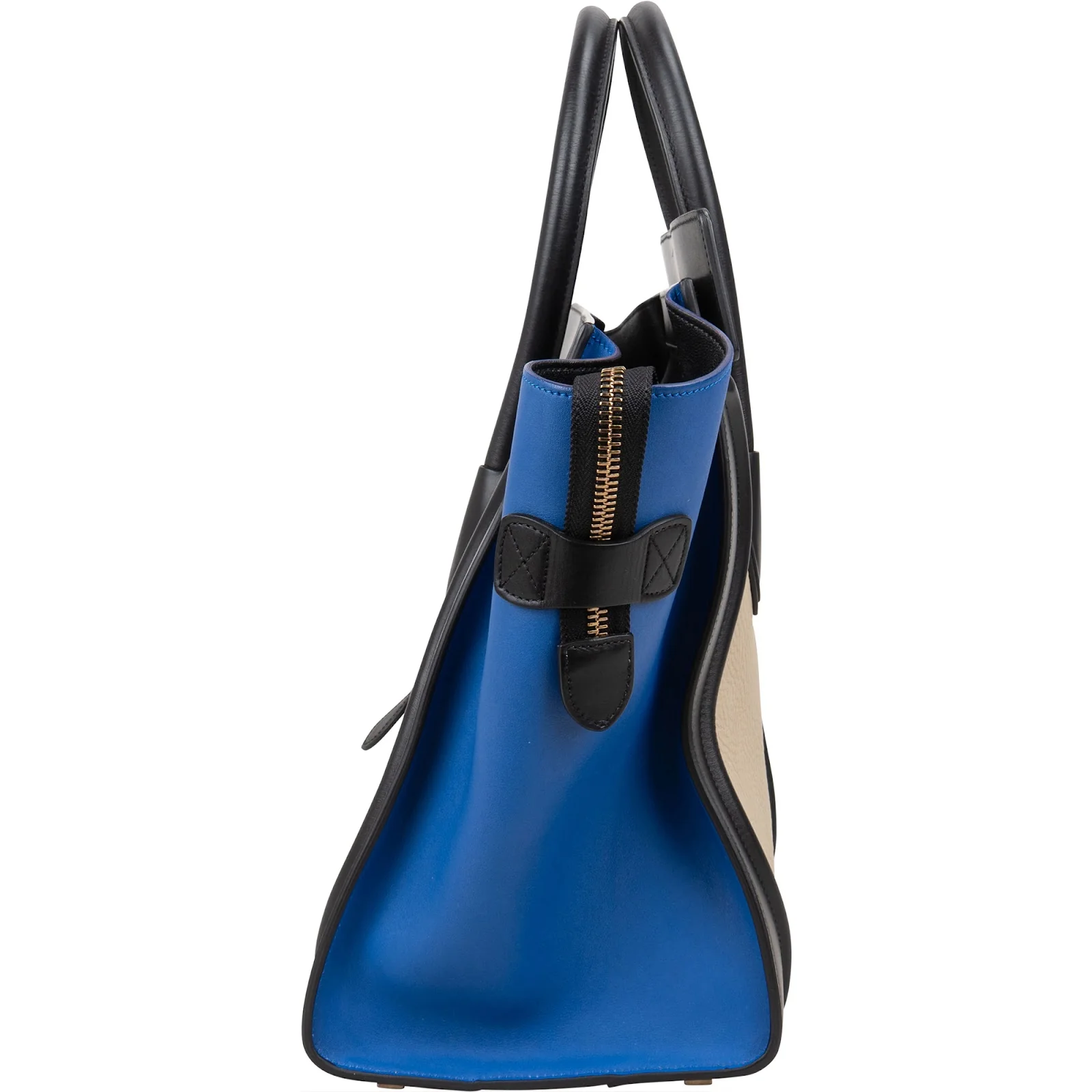 Céline Tricolor Leather Luggage Handbag