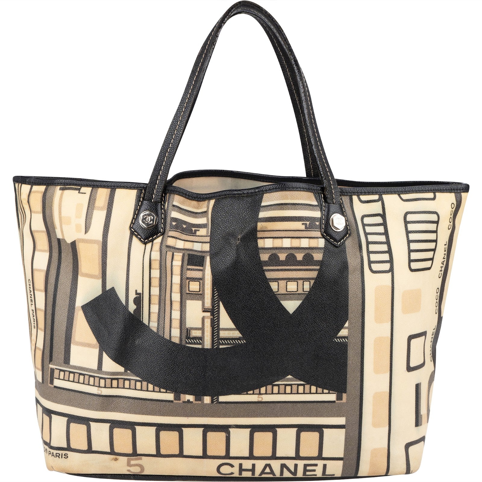 Chanel Central Station Grand Shopping Cambon Tote Handbag