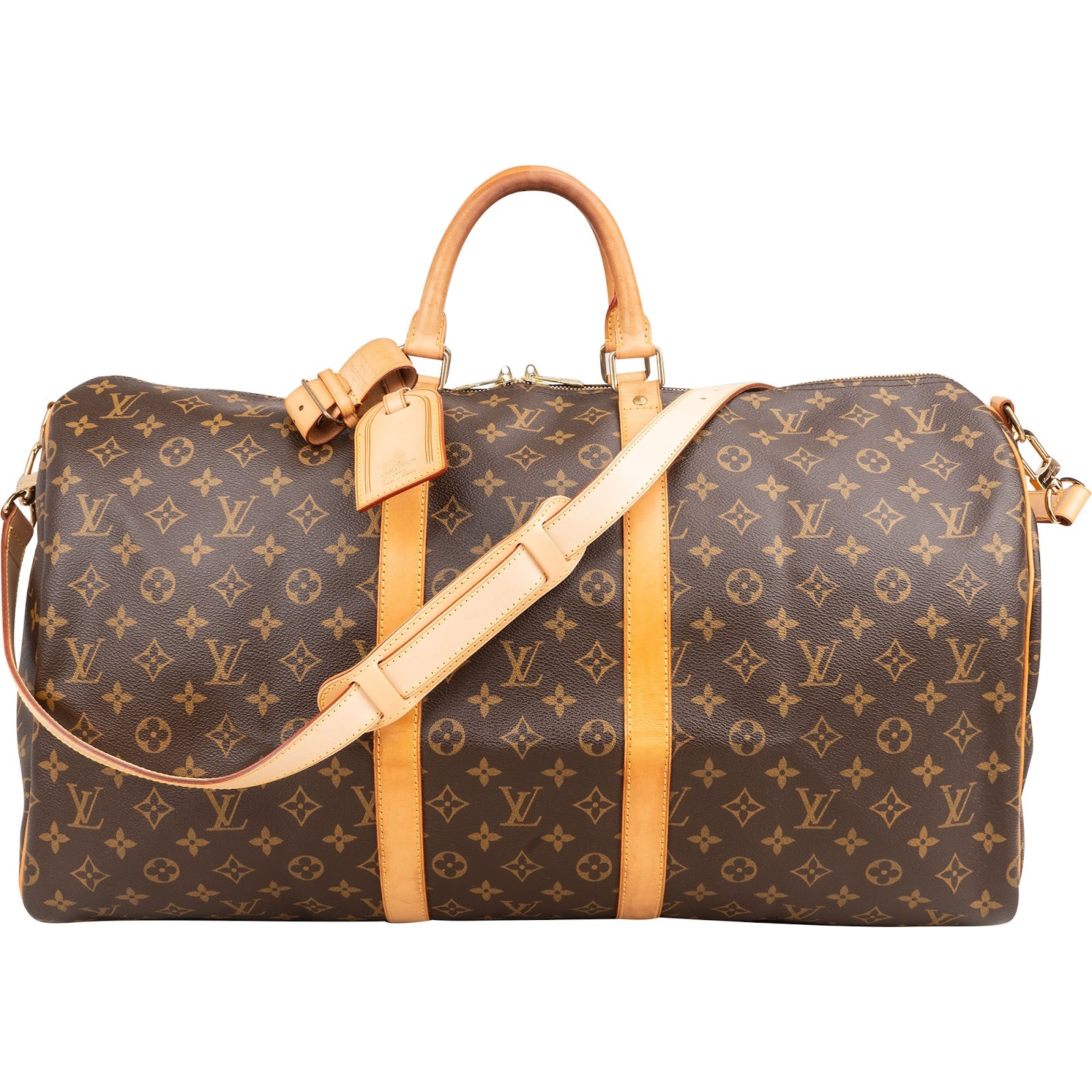 Louis Vuitton Monogram Canvas Keepall 55 schoudertas voor op reis