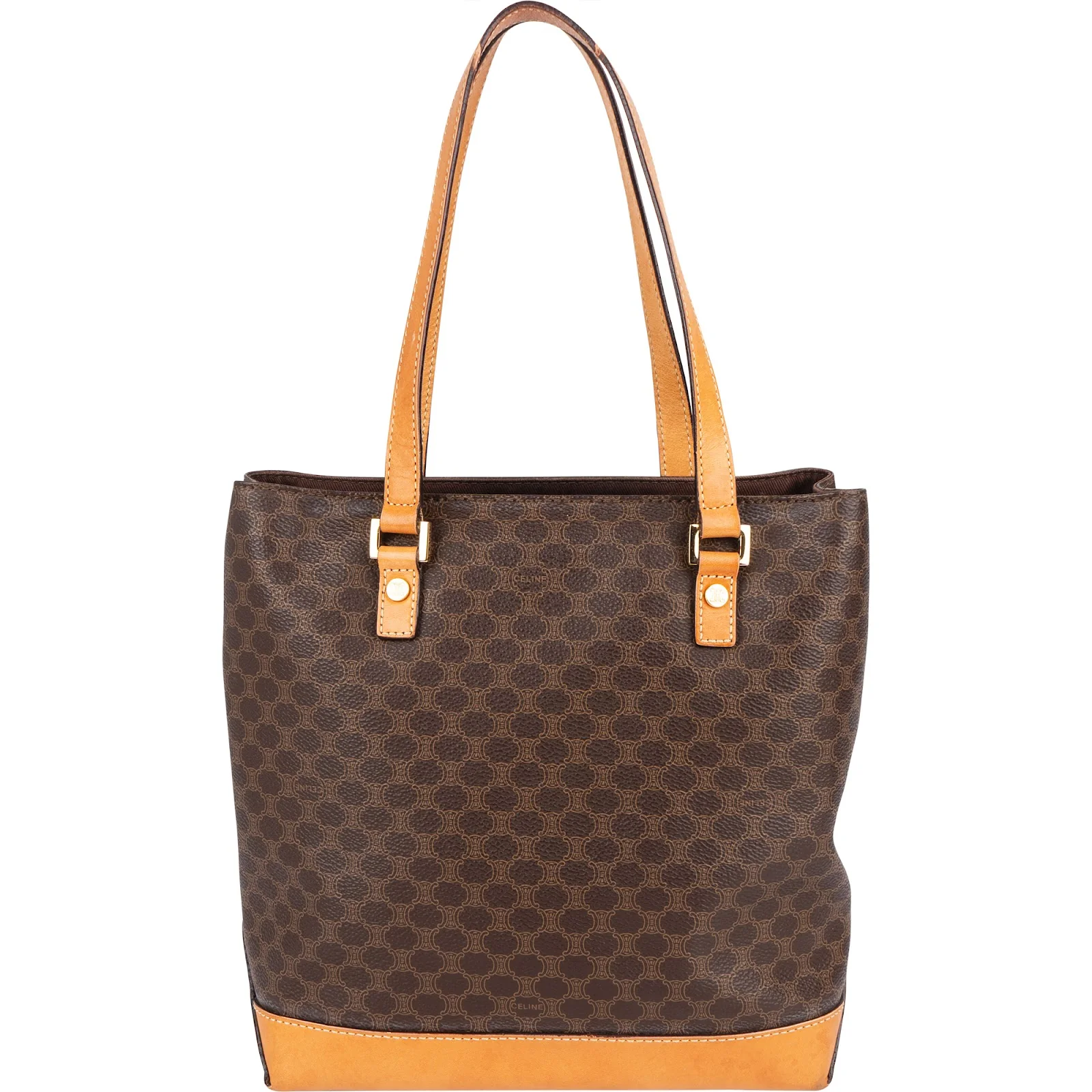 Celine Monogram Macadam Canvas Vertical Handbag