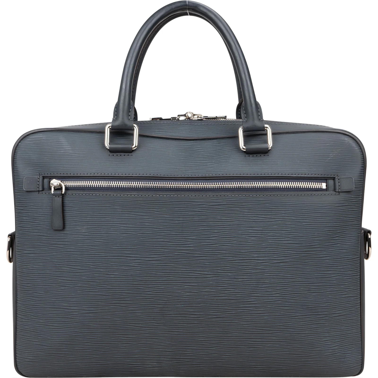 Louis Vuitton Blue Epi Leather Bassano Porte-Documents Voyage Handbag