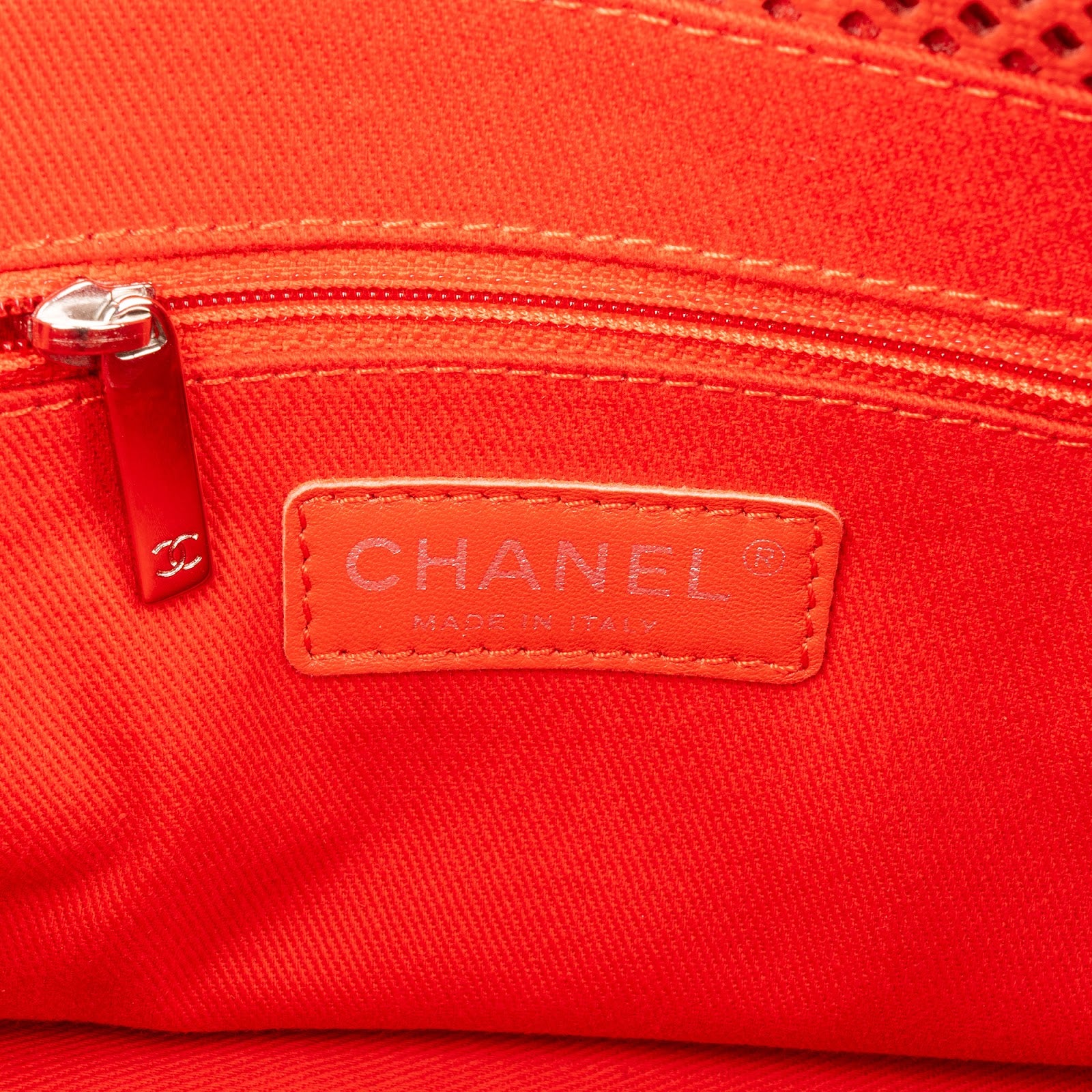 Chanel - Perforated Leather Single Flap Shoulder Bag