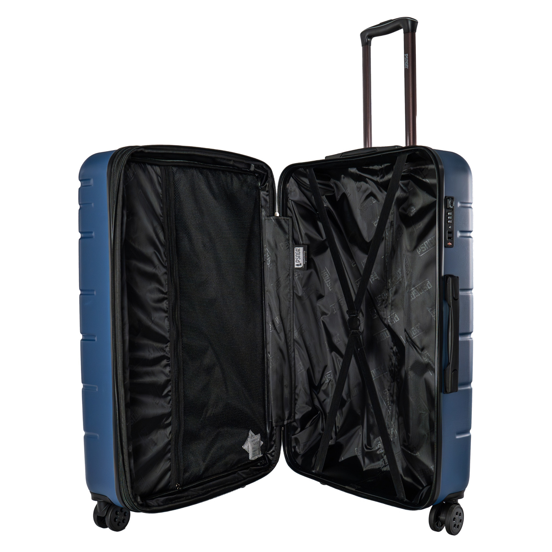 Stripes Trolley L (76 cm) Erweiterbar- DK Blue