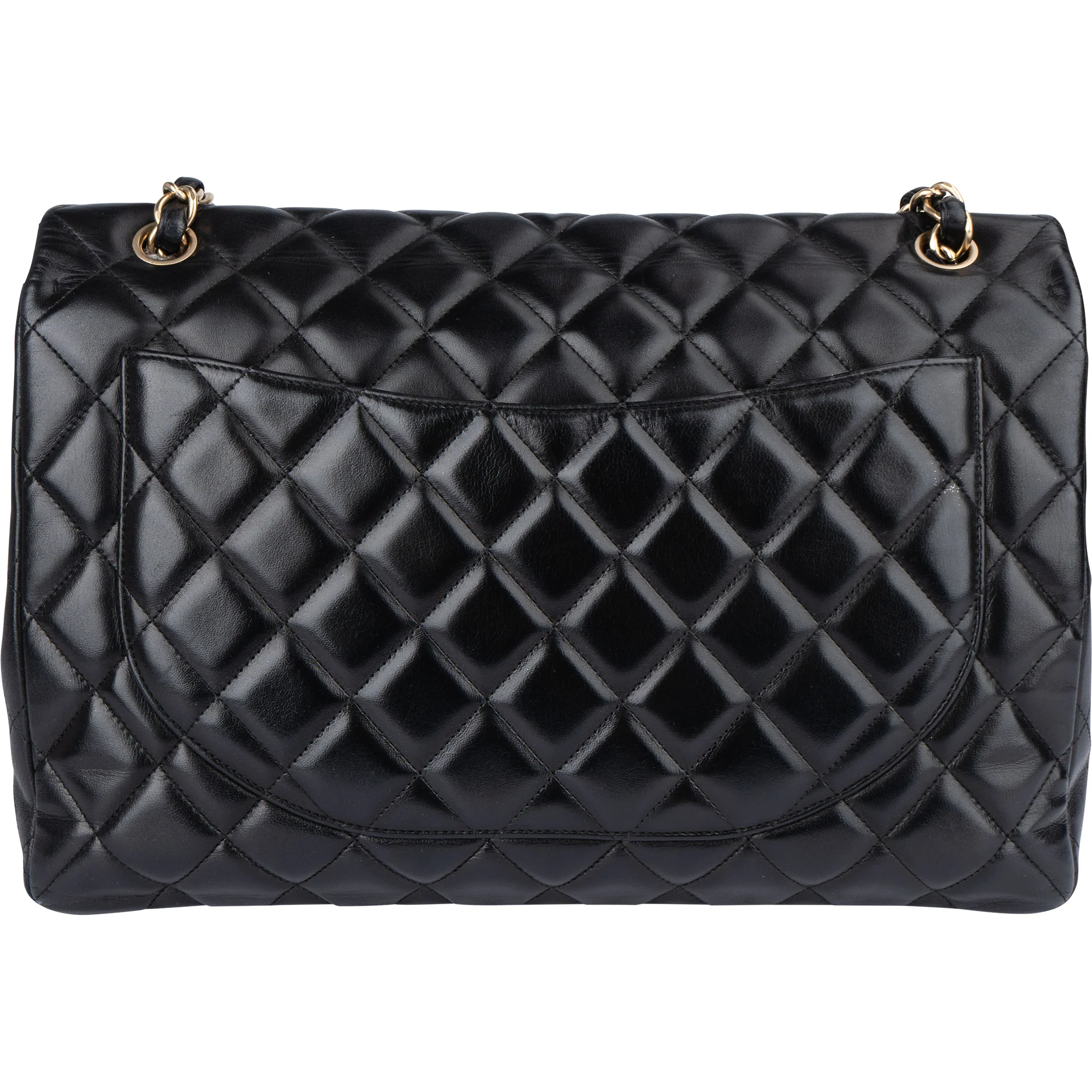 Chanel Quilted Lambskin Maxi Single Flap Crossbody Bag