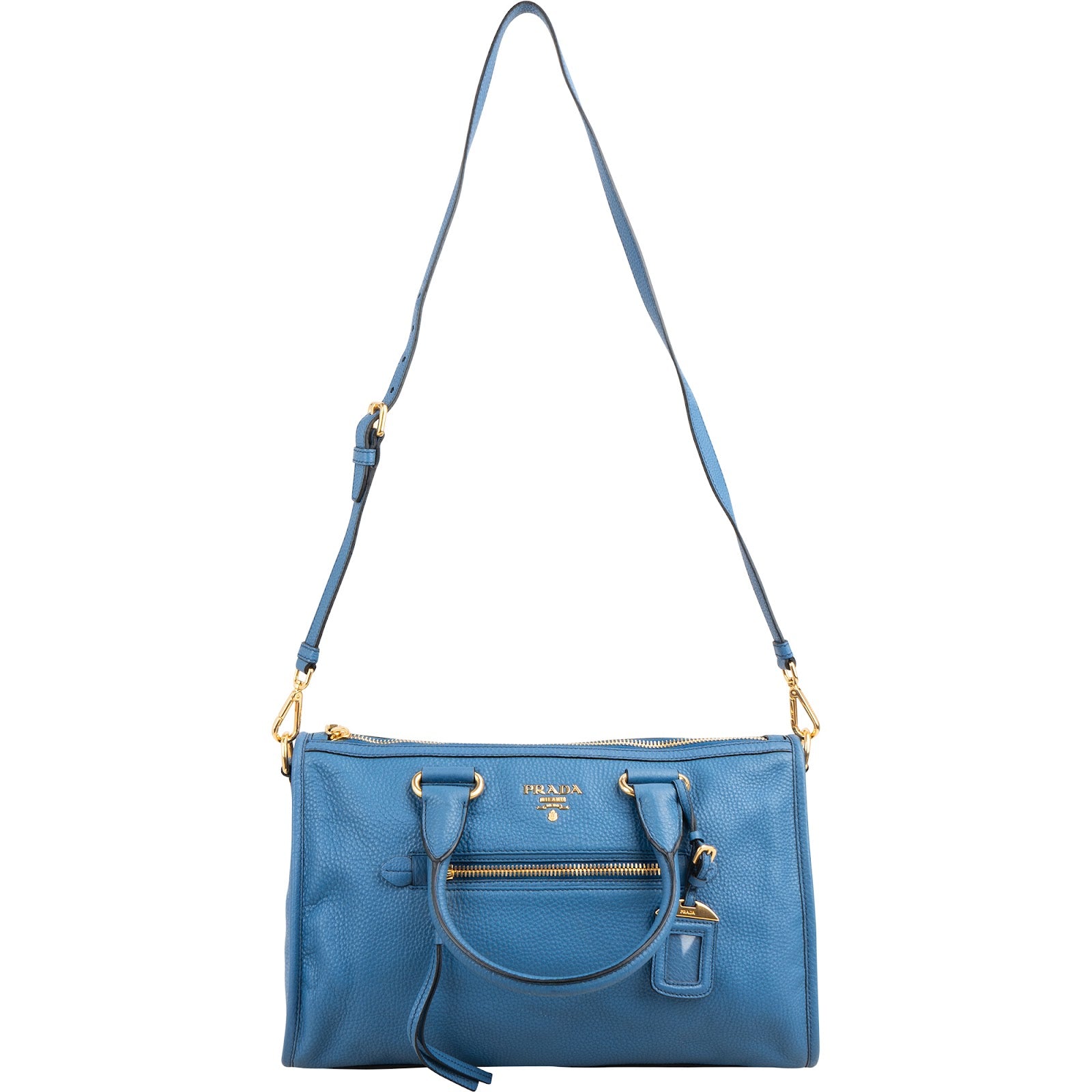 Prada - Vitello Daino Satchel Crossbody Bag