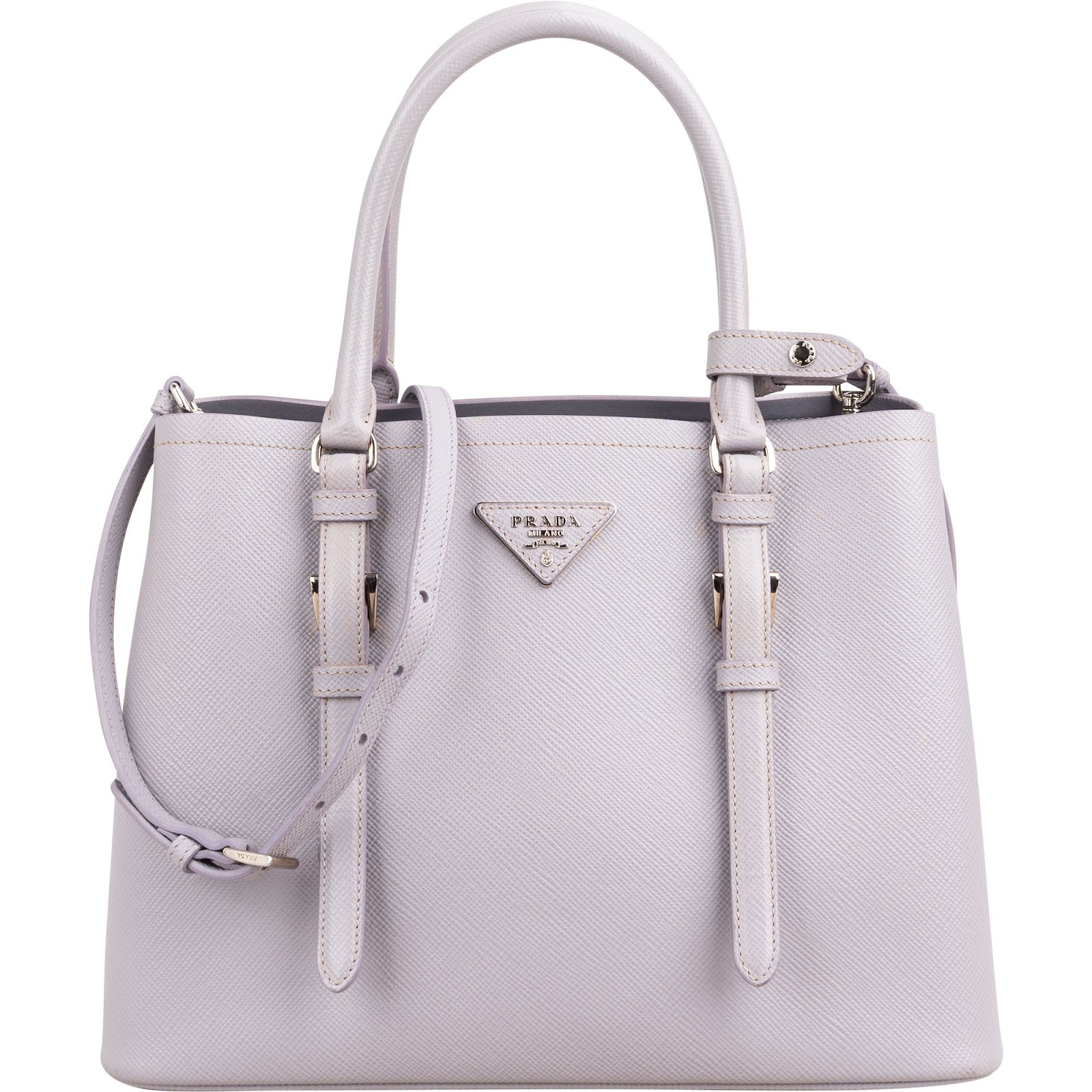 Prada – Saffiano Leather Double Crossbody Bag