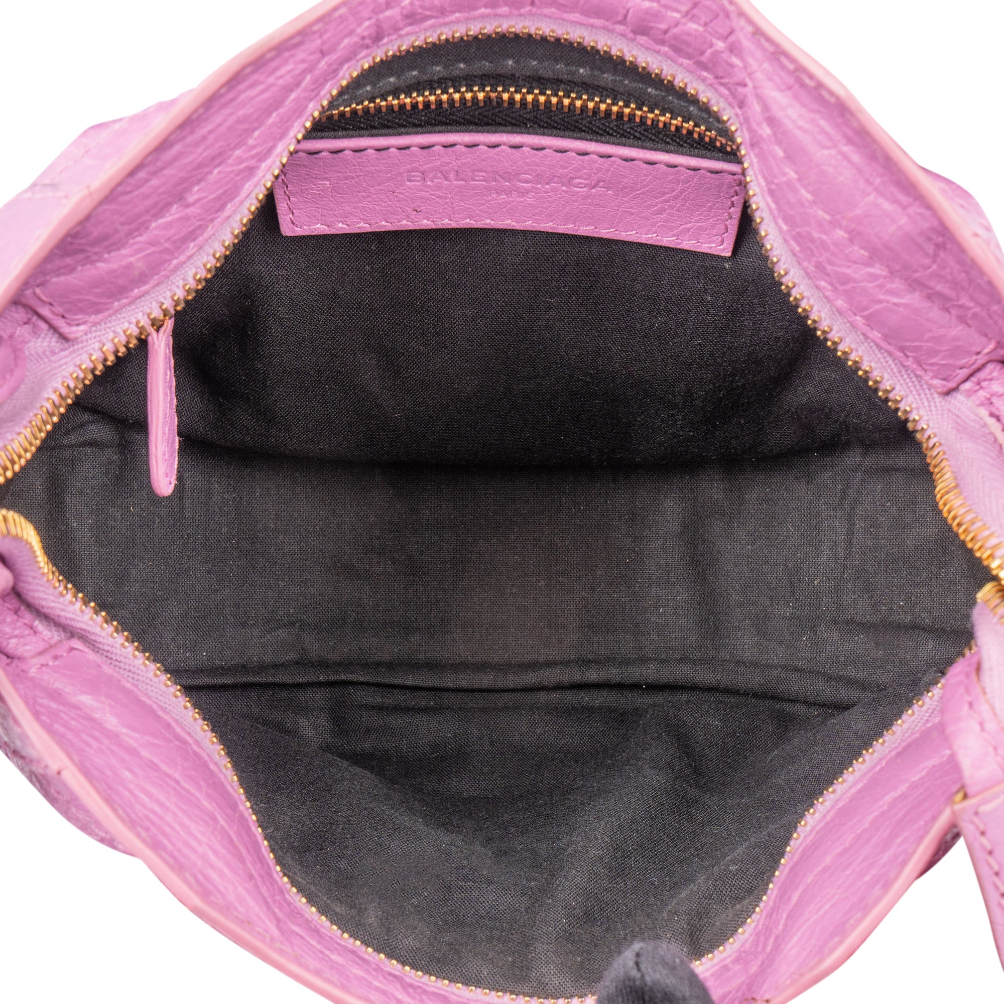 Balenciaga Pink Leather Mini City Handbag