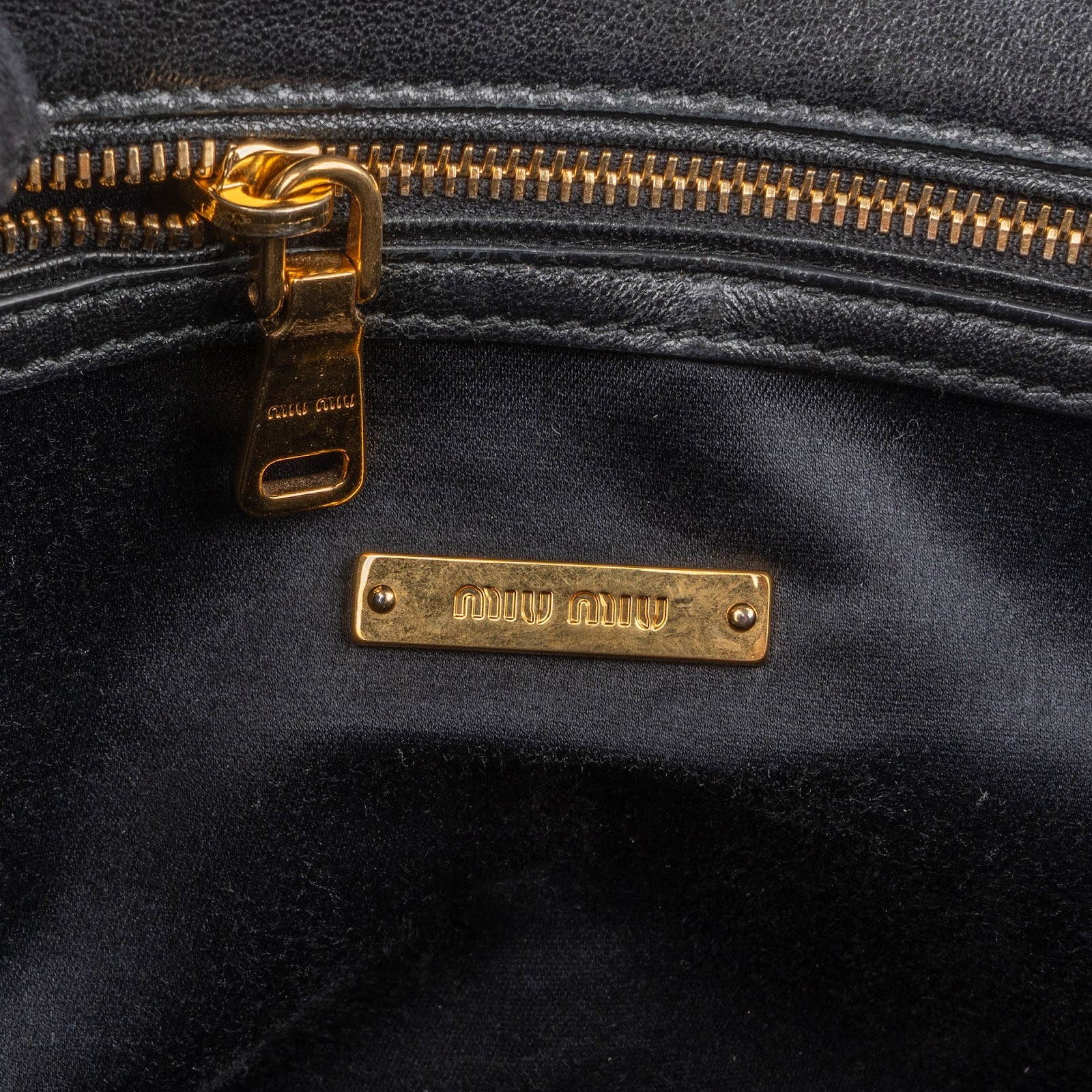 Miu Miu Madras Leather Flap Crossbody Bag
