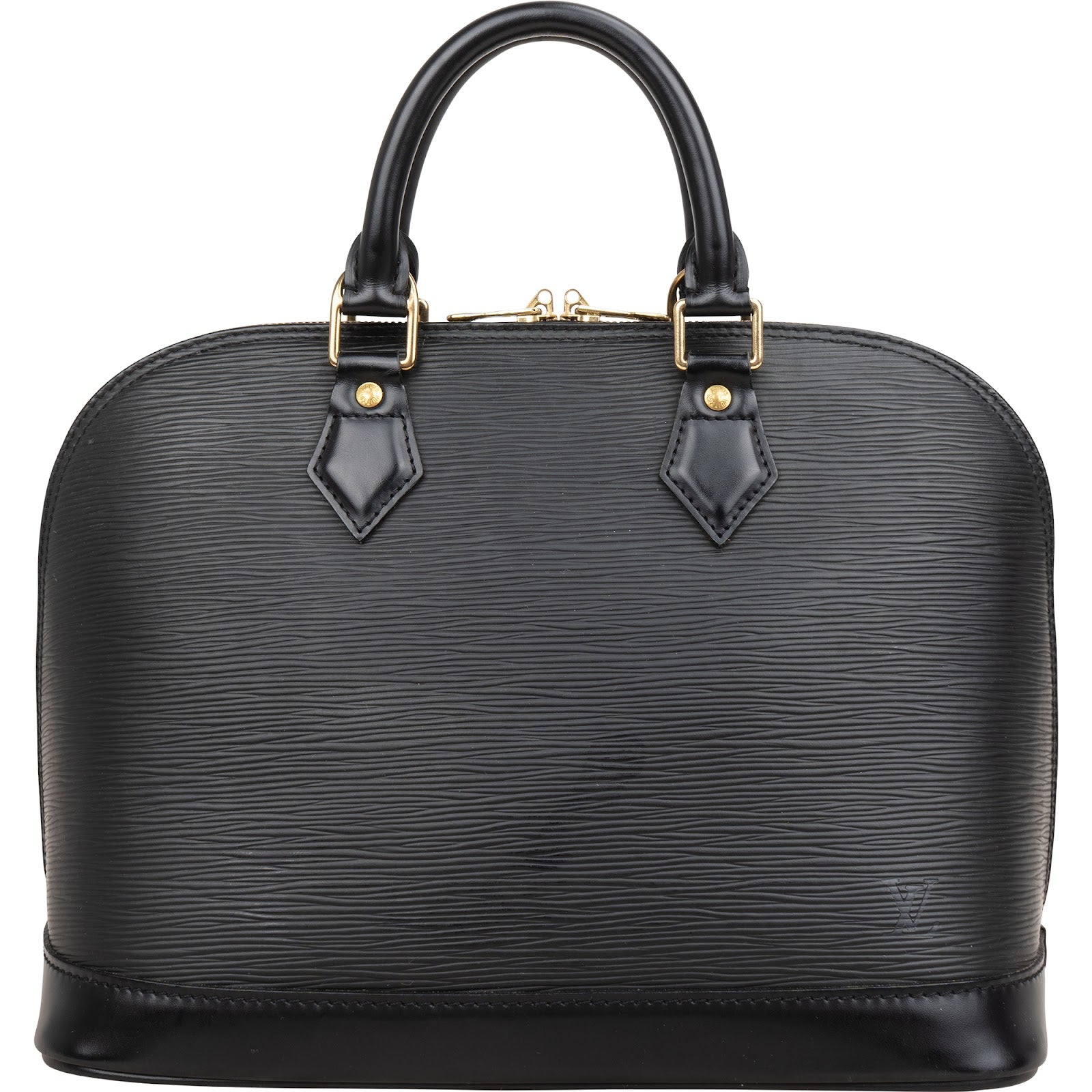 Louis Vuitton Noir Epi Leather Alma PM Handbag