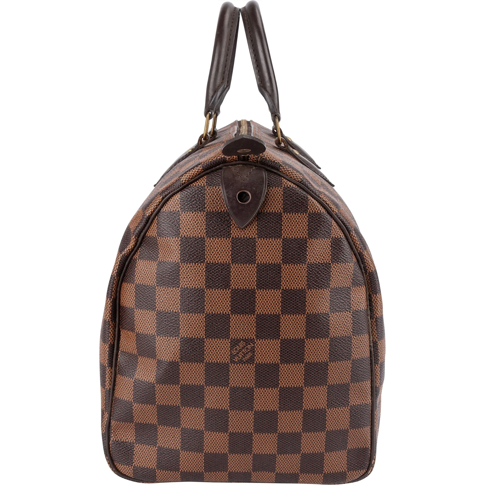 Louis Vuitton Monogram Damier Ebene Speedy 35 Boston Bag