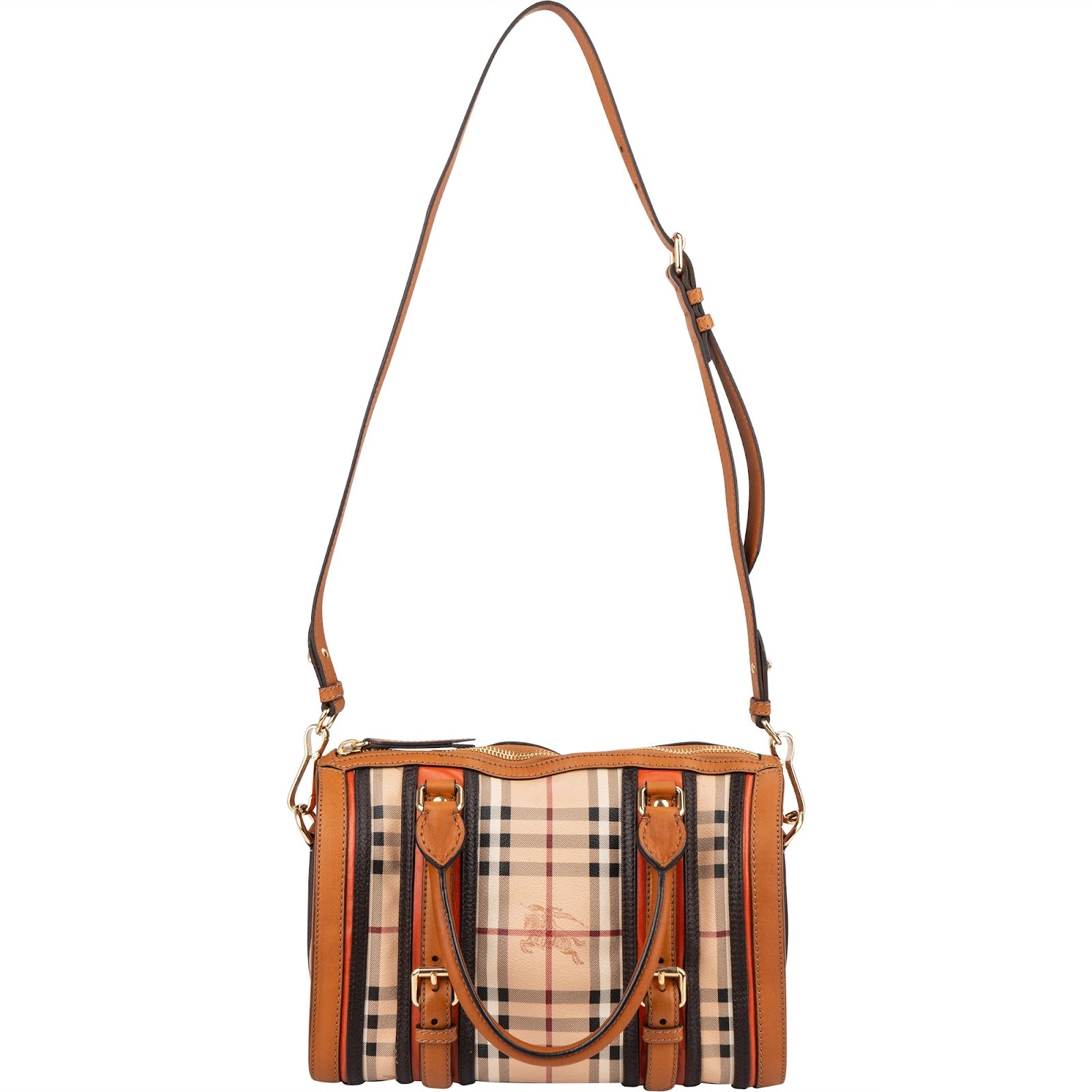 Burberry Nova-Checl Small Alchester Bowling Handbag