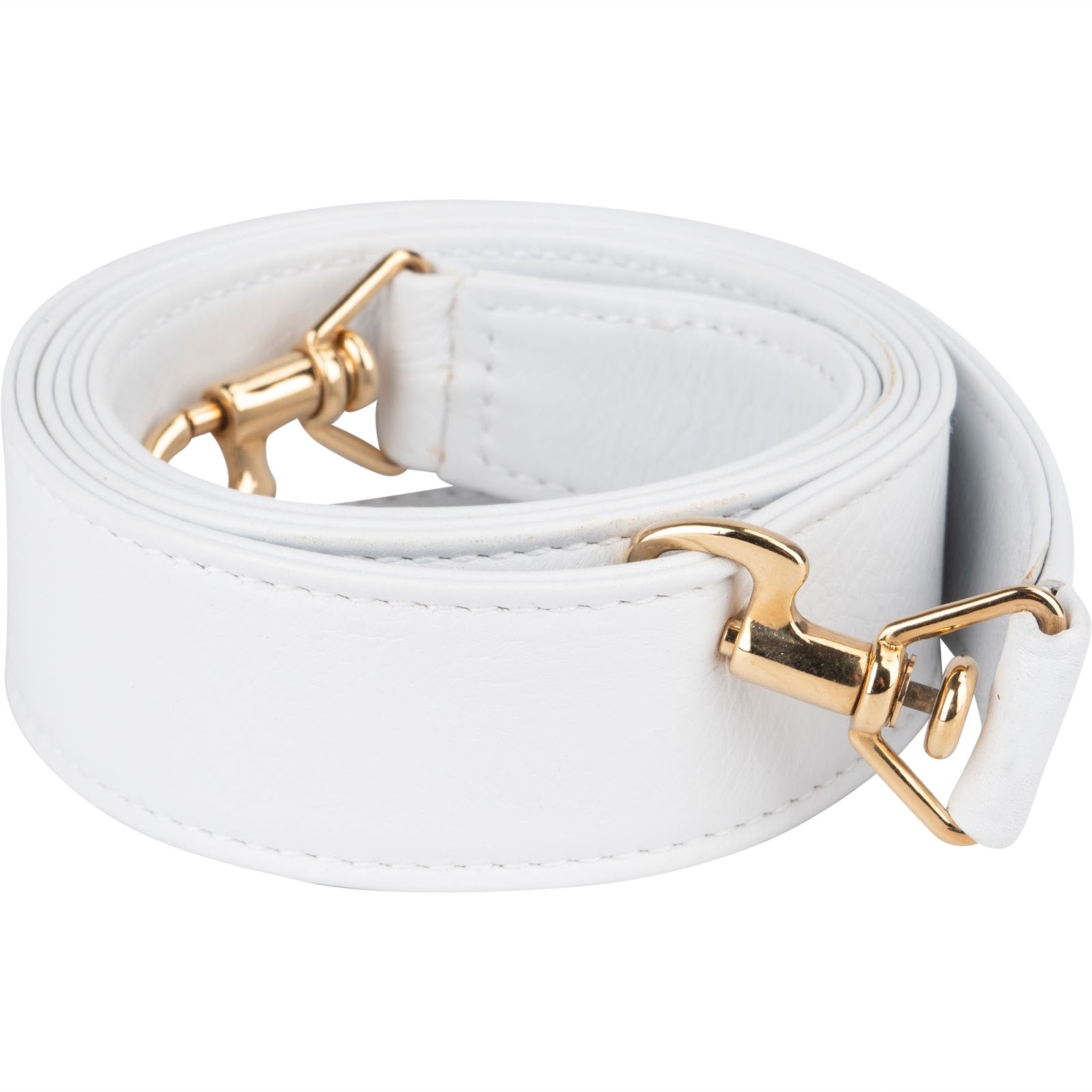 Gucci - White Leather Bags Strap