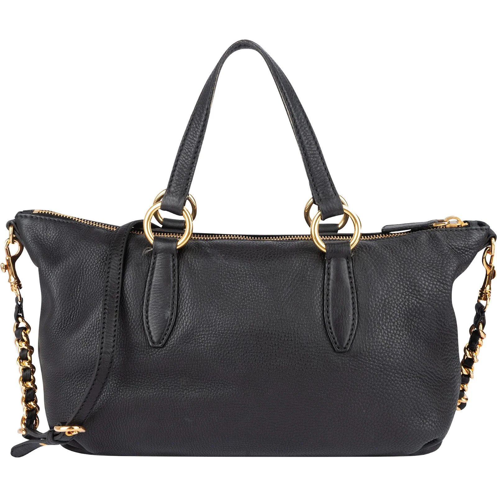 Miu Miu Vitello Lux Satchel Shoulder Bag