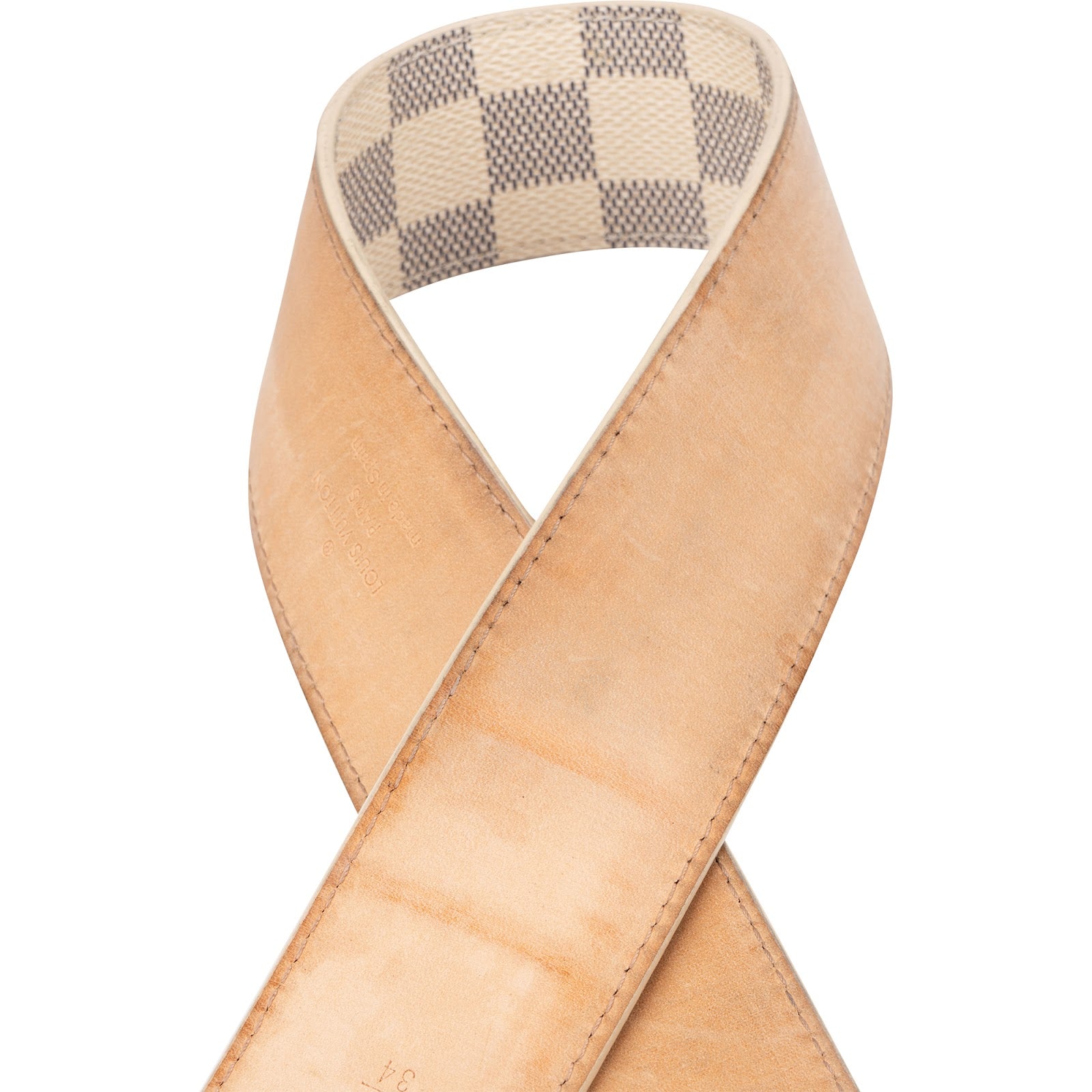 Louis Vuitton – LV Initiales Damier Azur Canvas-riem