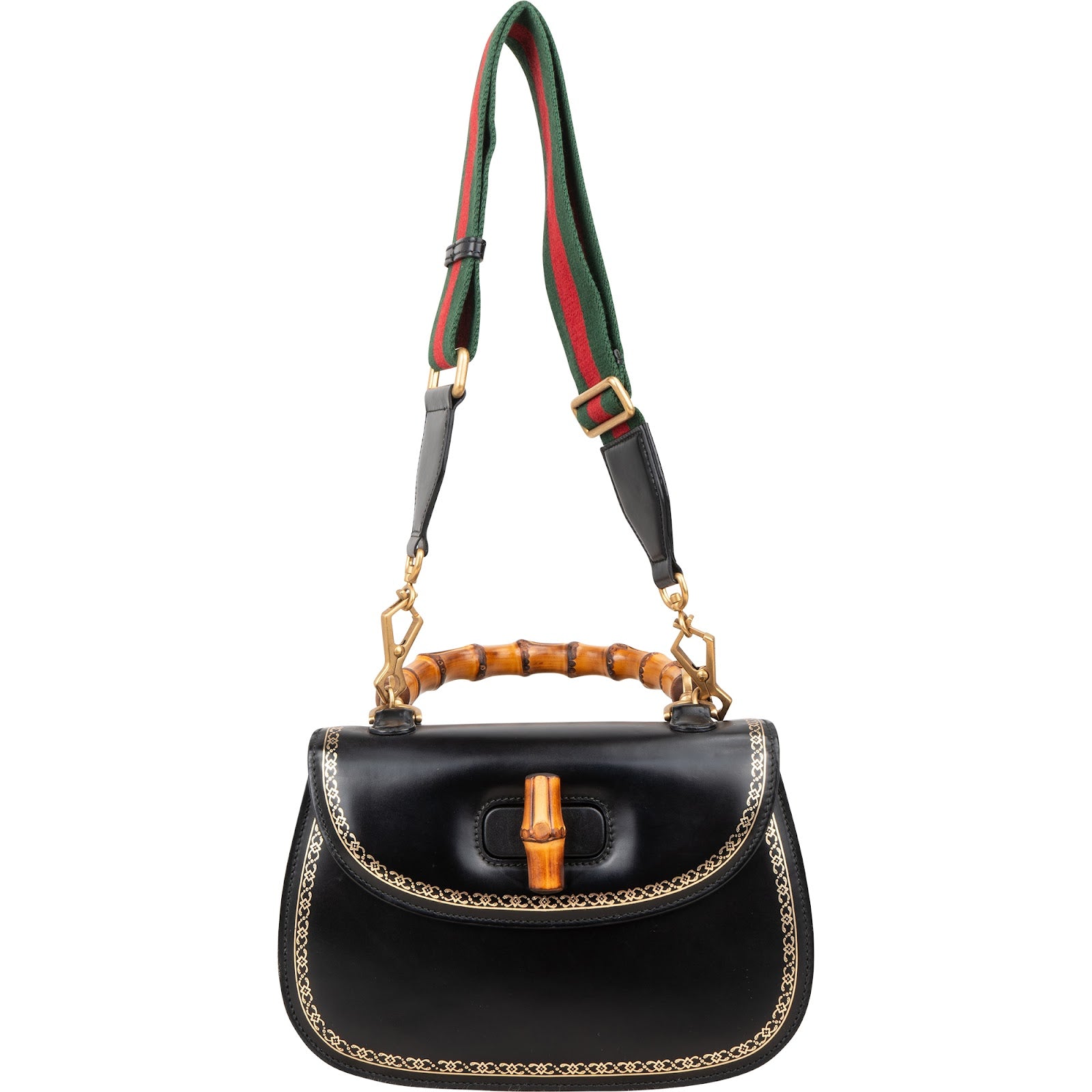 Gucci - 1947 Bamboo Top Handle Crossbody Bag