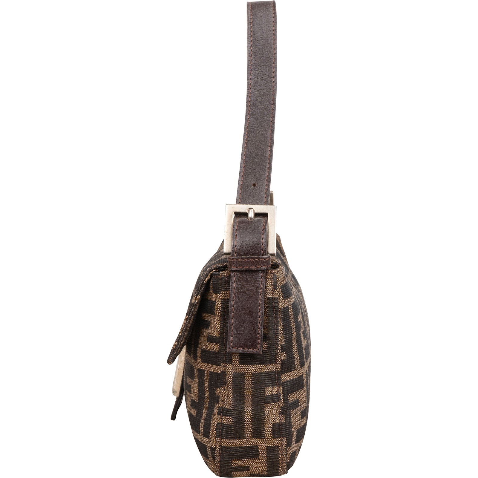 Fendi Monogram FF Zucca Baguette Shoulder Bag
