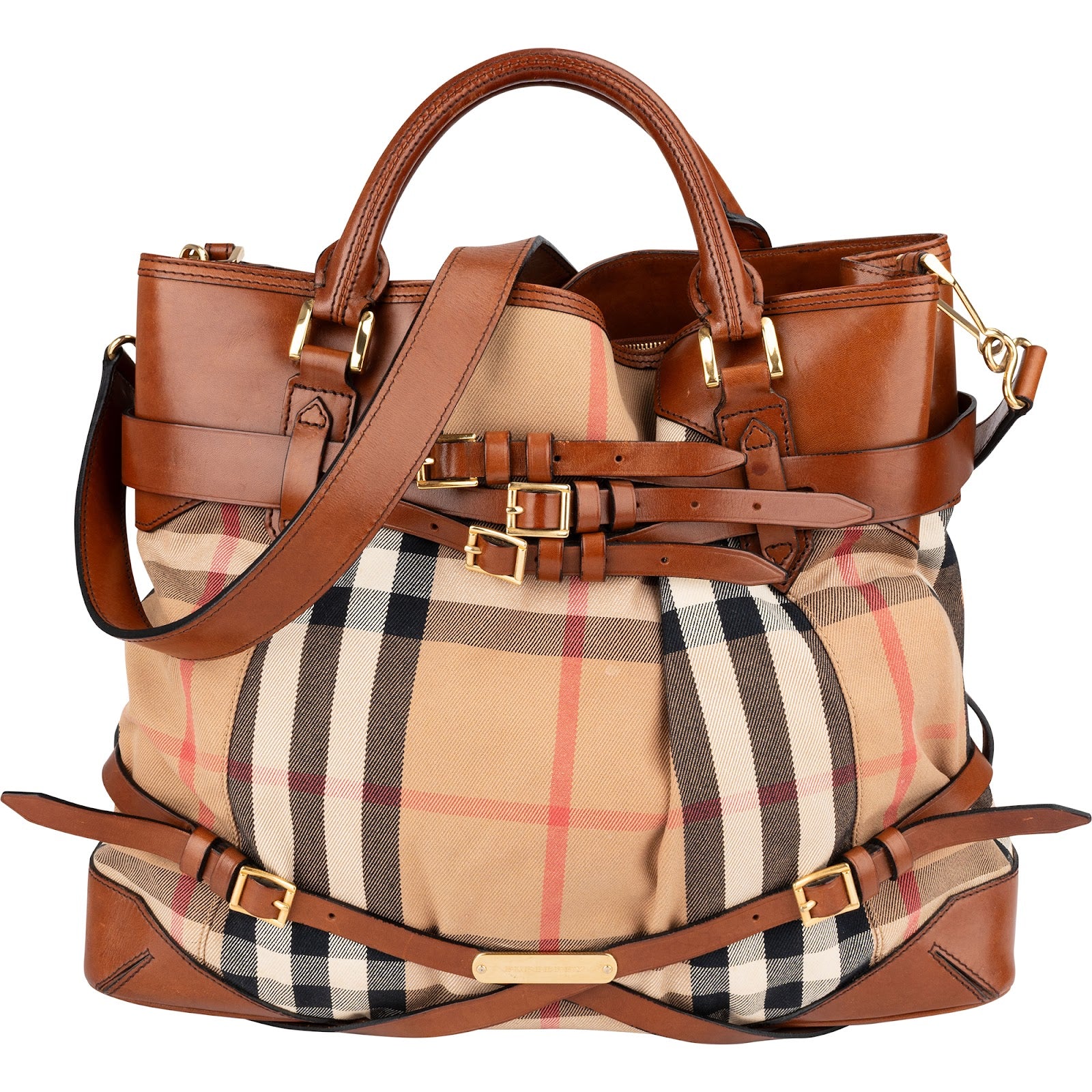 Burberry - Haymarket Hobo Shoulder Bag