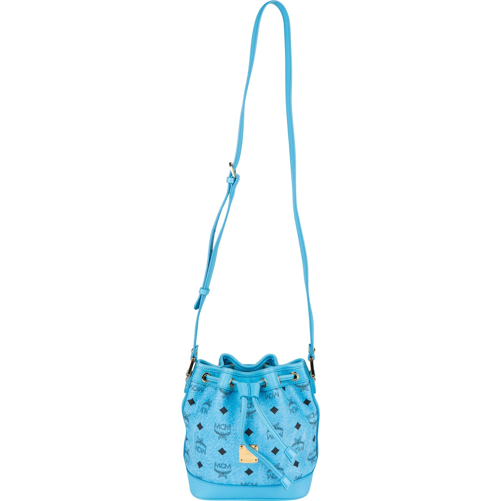 Sac à bandoulière MCM Monogram Visetos Mini à cordon de serrage
