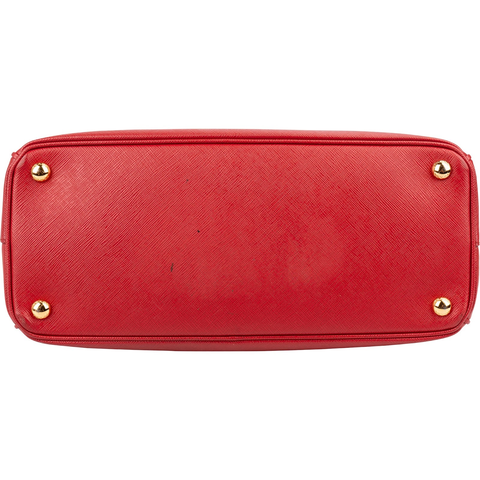 Prada Red Saffiano Leather Galleria Handbag