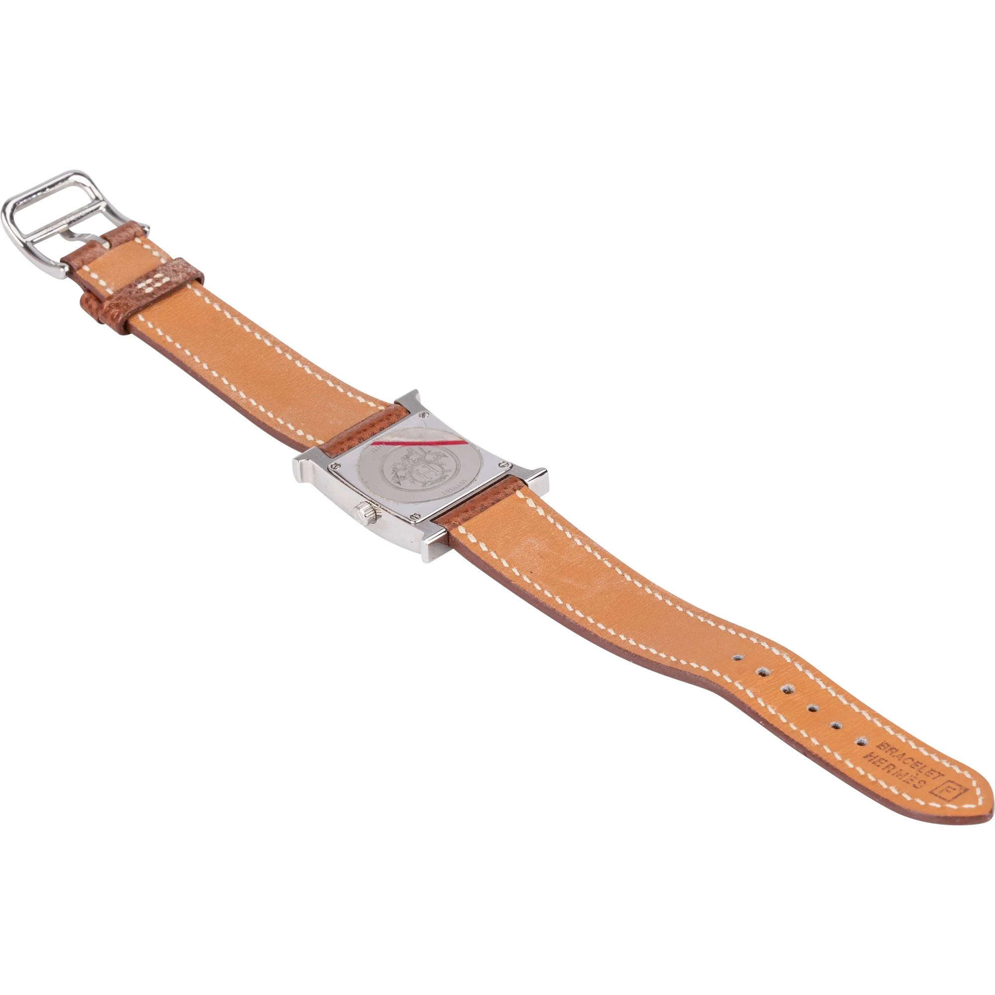 Hermès Silver Tone Heure H HH.1.210 Women Watch